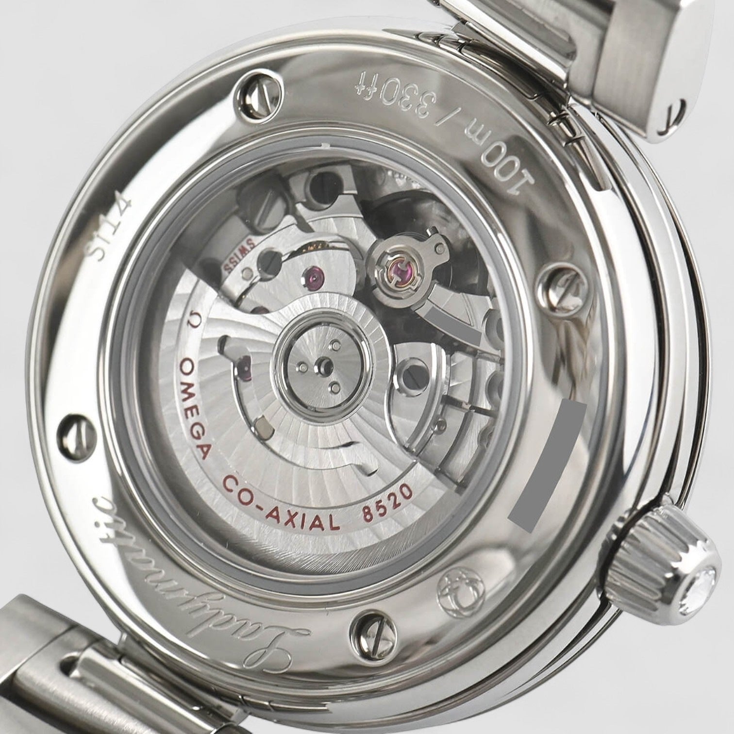 Deville Black Wave-patterned Diamond Dial Automatic Ladies Watch
