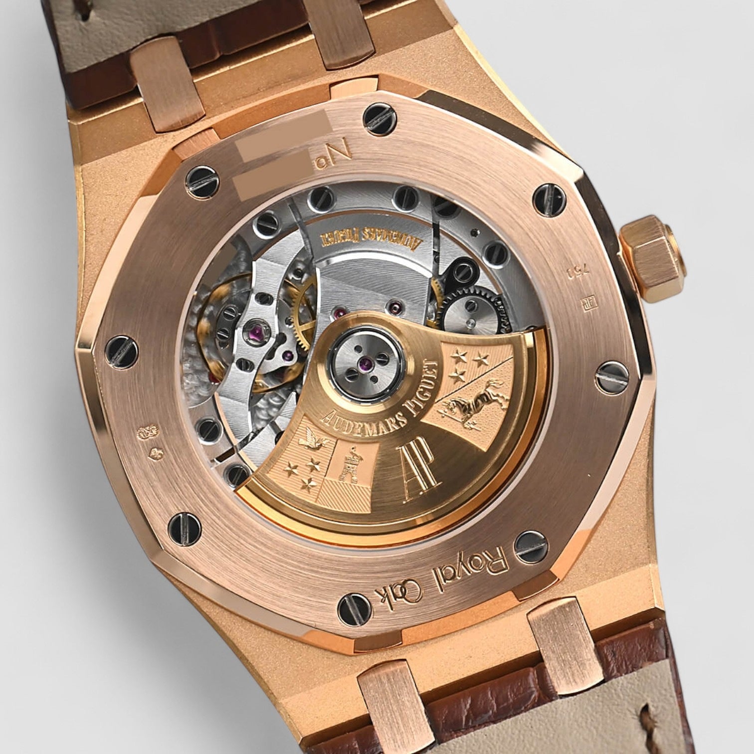 Royal Oak Jumbo White Dial 18K Rose Gold