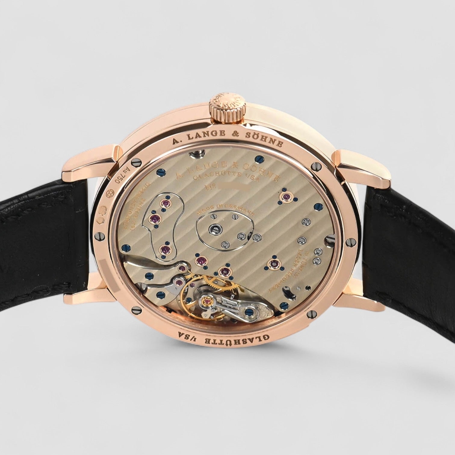 Grande Lange 1 Moon 18K Rose Gold Silver Dial
