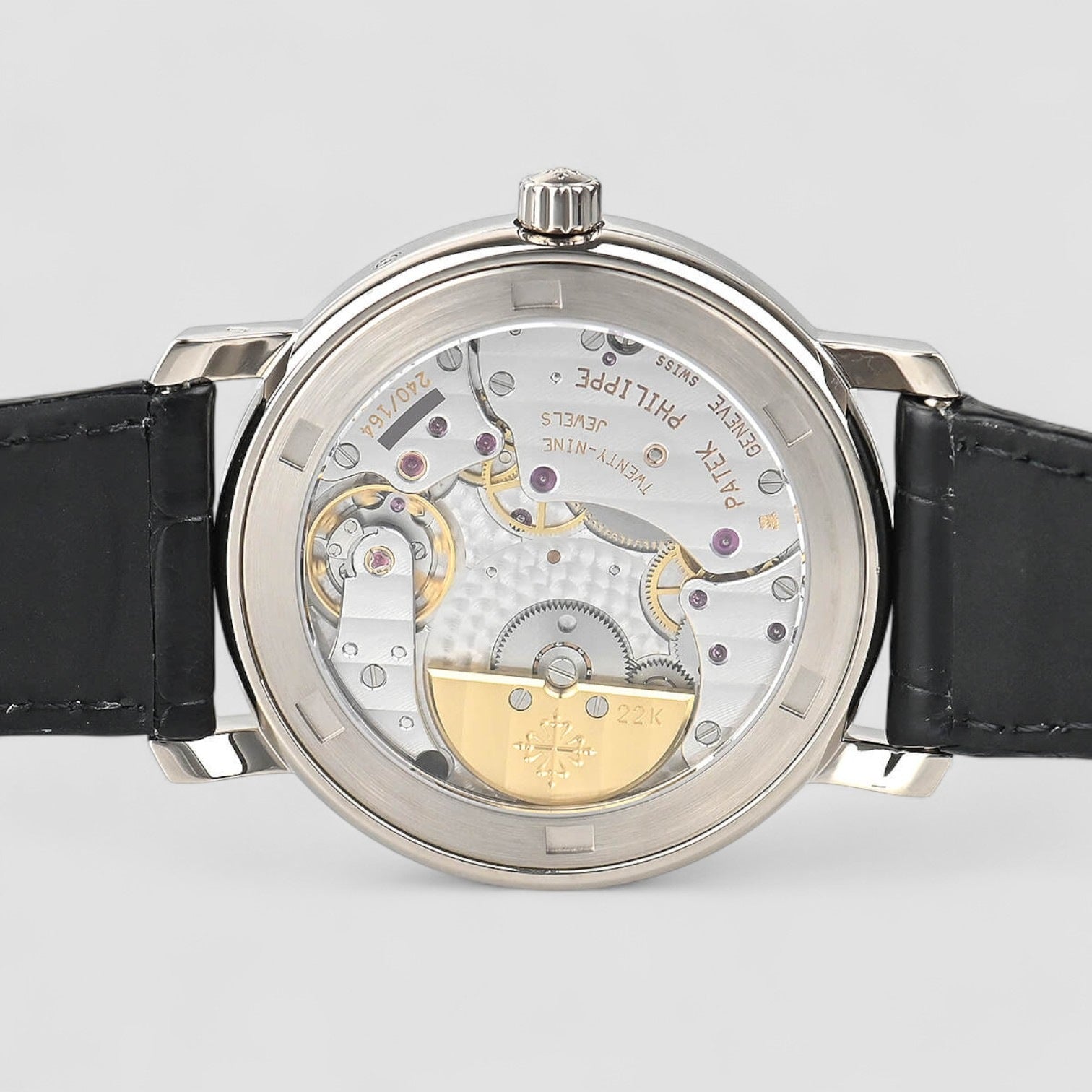 Moon Phase Power Reserve 5055G 18K White Gold Black Dial Description