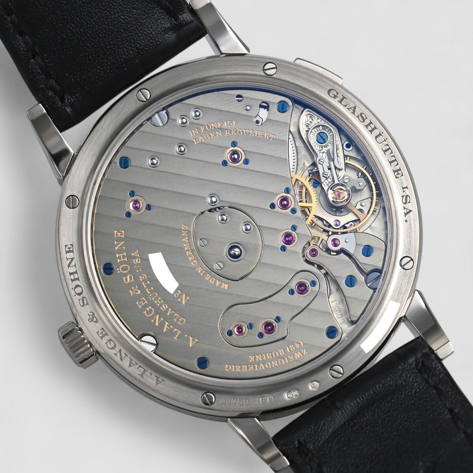 Grand Lange 1 18K White Gold Black Dial