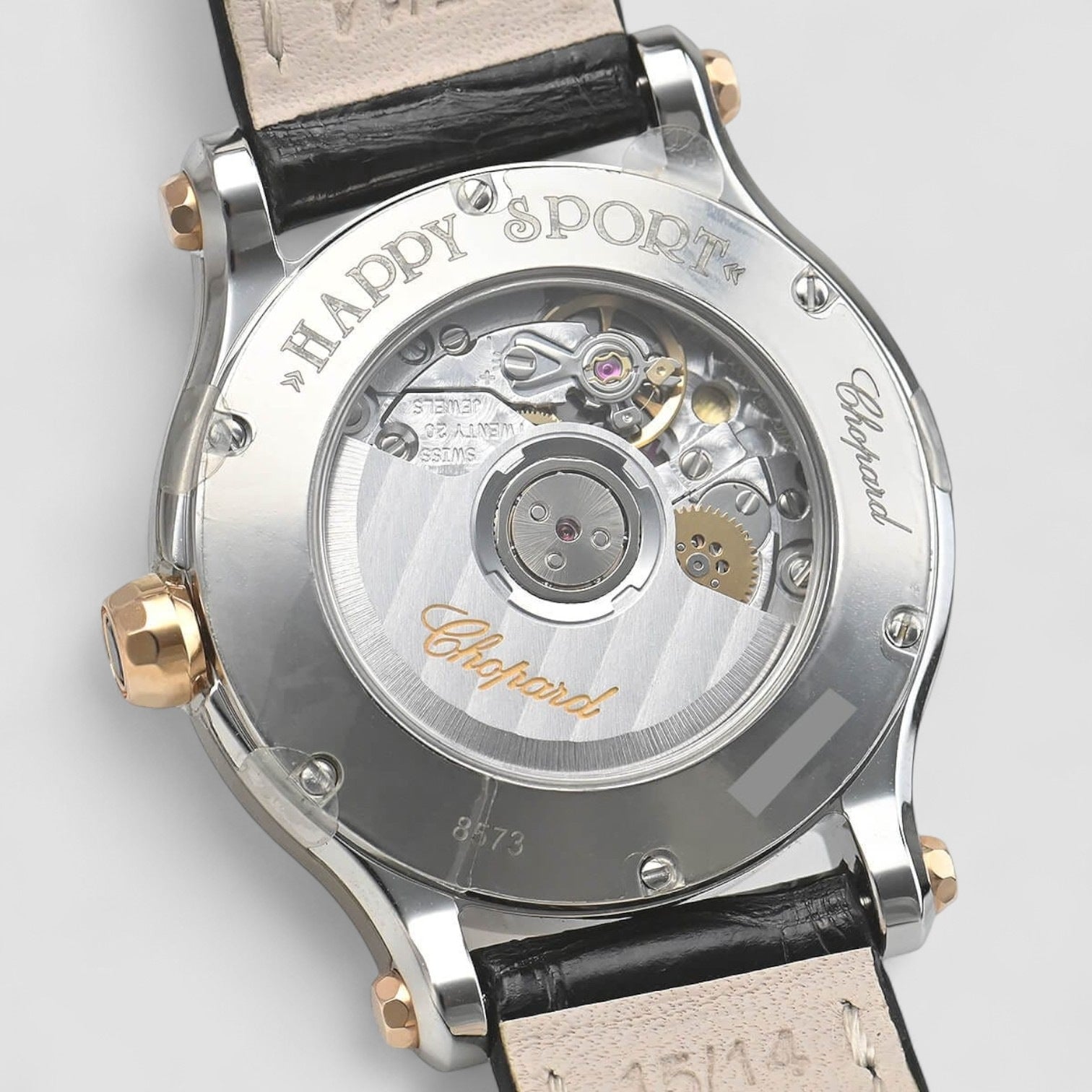 Happy Sport 30 MM Automatic Silver colored/Leather