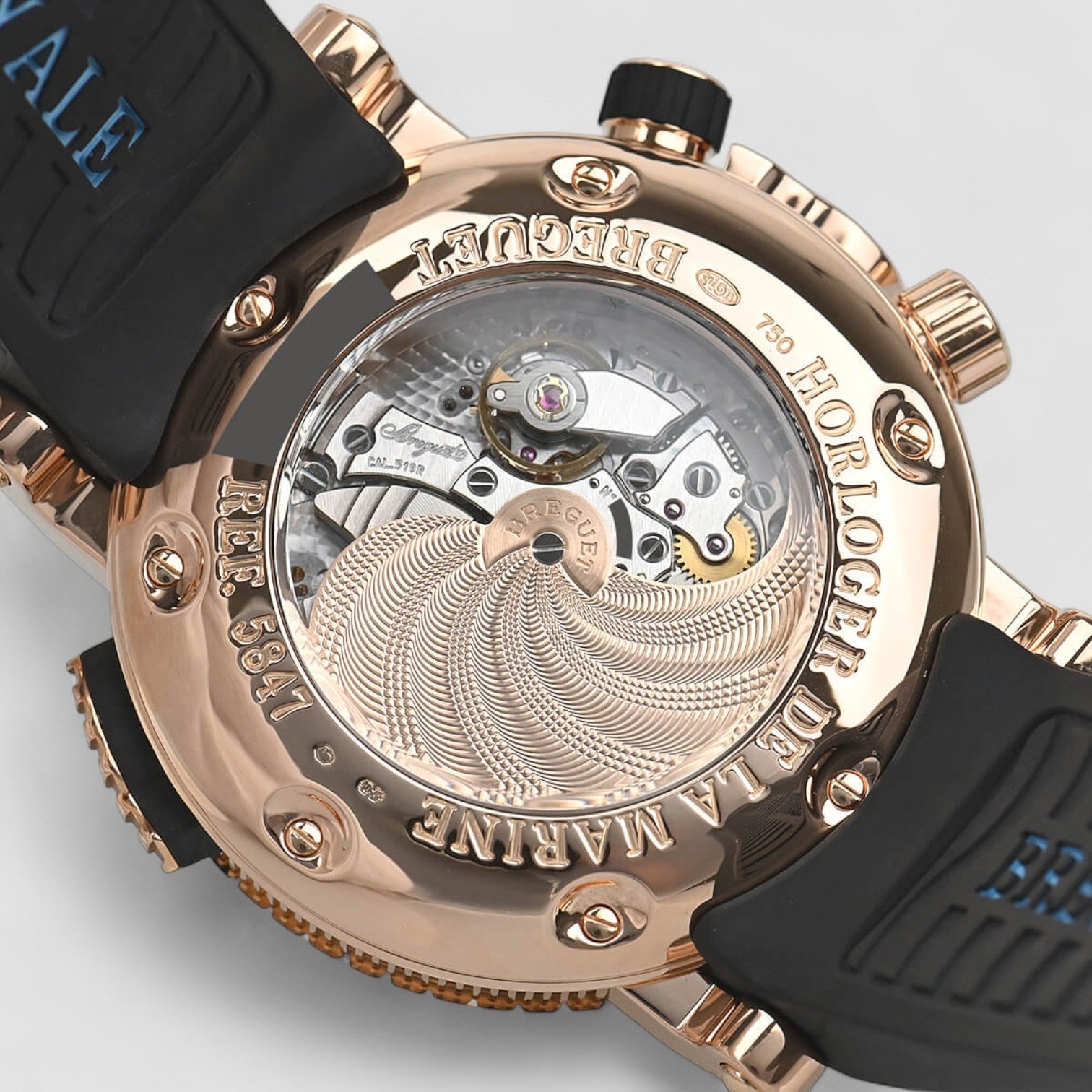 Marine 5847 45Mm 18Kt Rose Gold Men’S Watch
