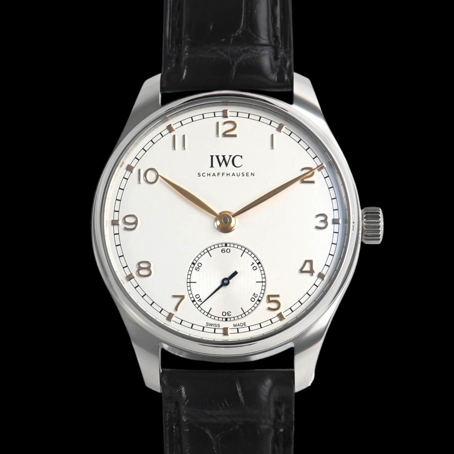 Portugieser Automatic 40mm SS Silver Dial / Rose Gold Numerals