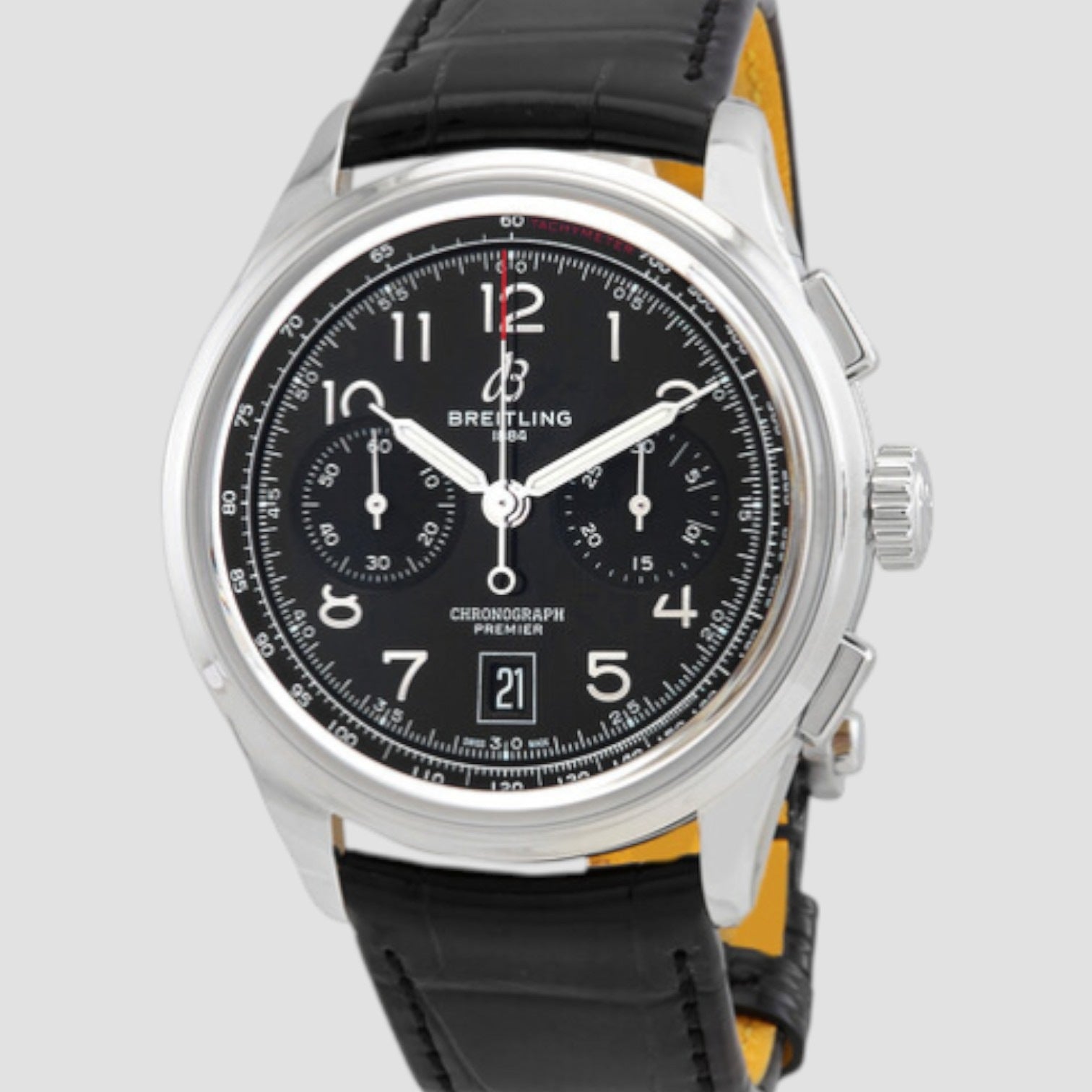 Premier B01 Chronograph 42 Automatic Chronometer Black Dial Men's Watch