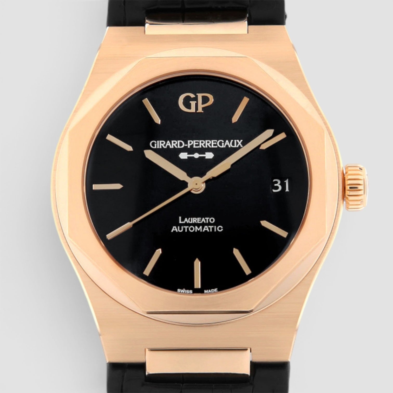 Laureato 42mm 18K Rose Gold Black Dial