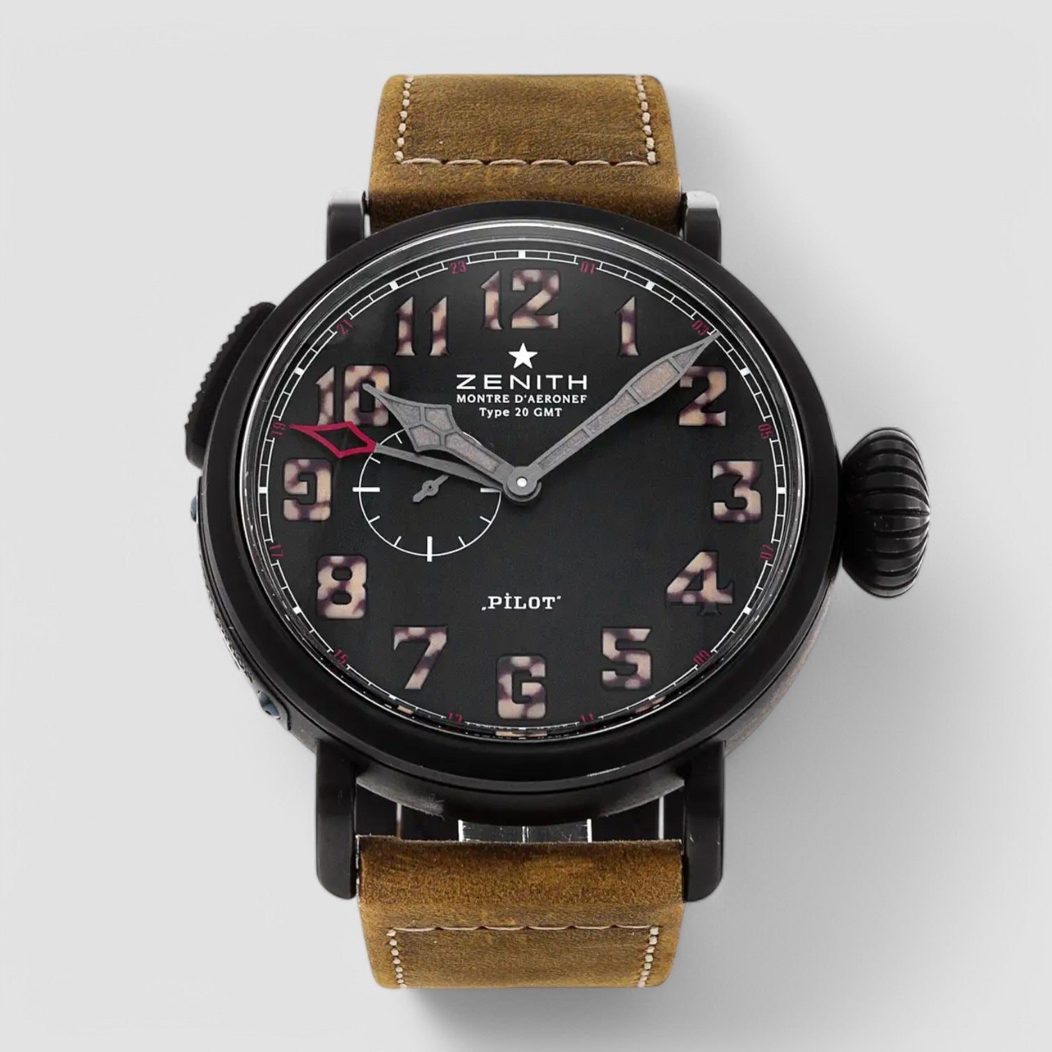 Pilot Type 20 GMT 48mm Automatic Black Arabic Dial