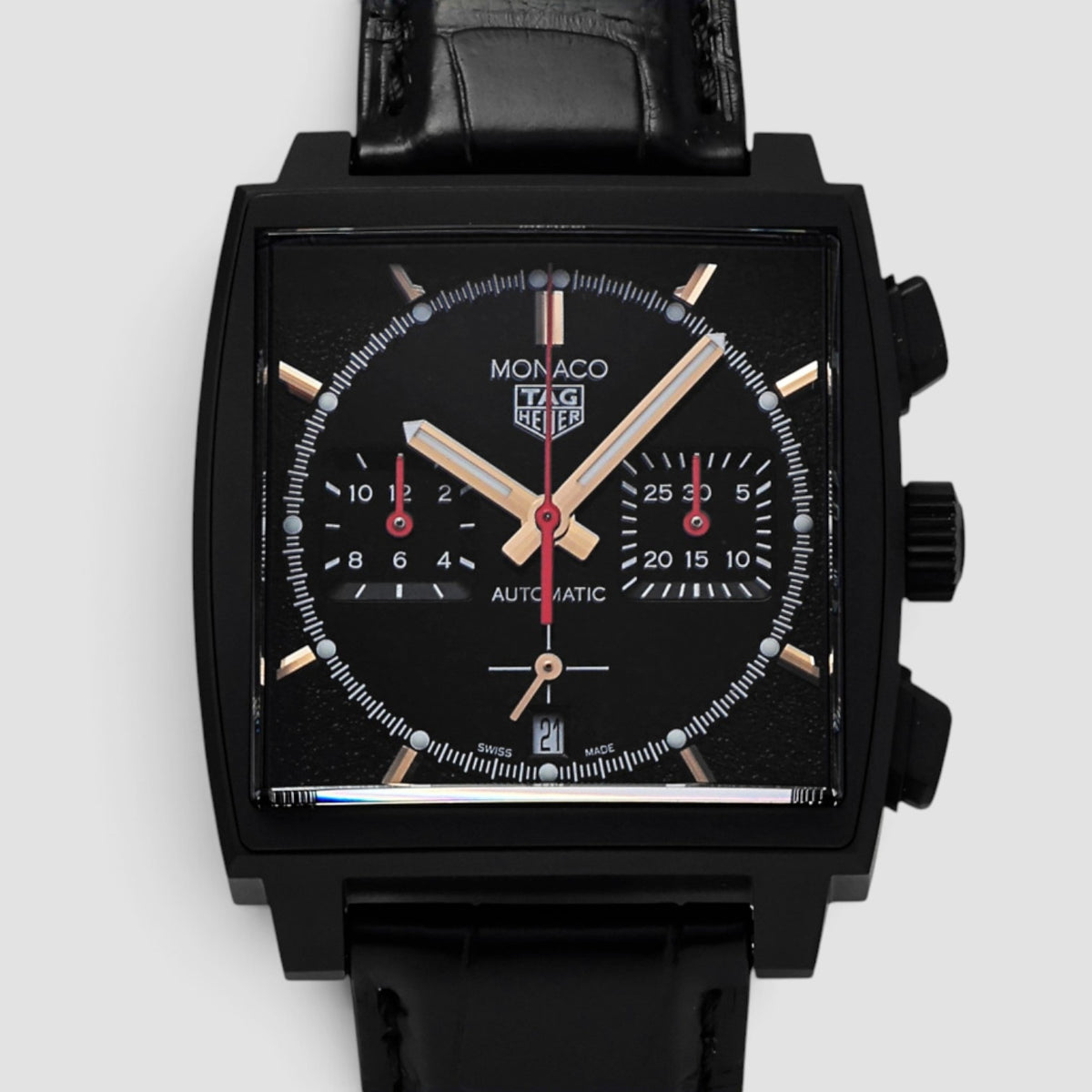 Monaco Titanium Black Dial Chronograph
