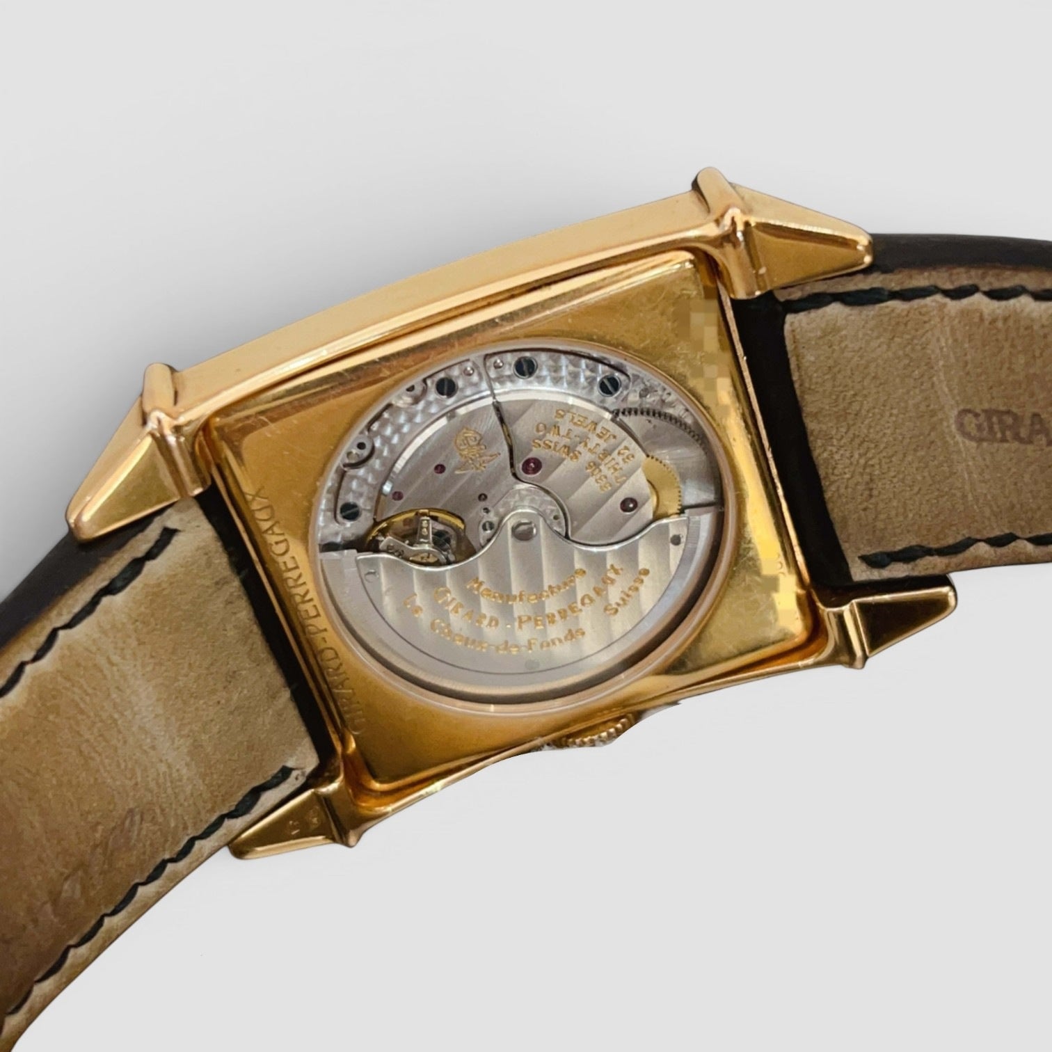Vintage 1945 King Size Large Date Moon Phase 18K Gold Black Dial