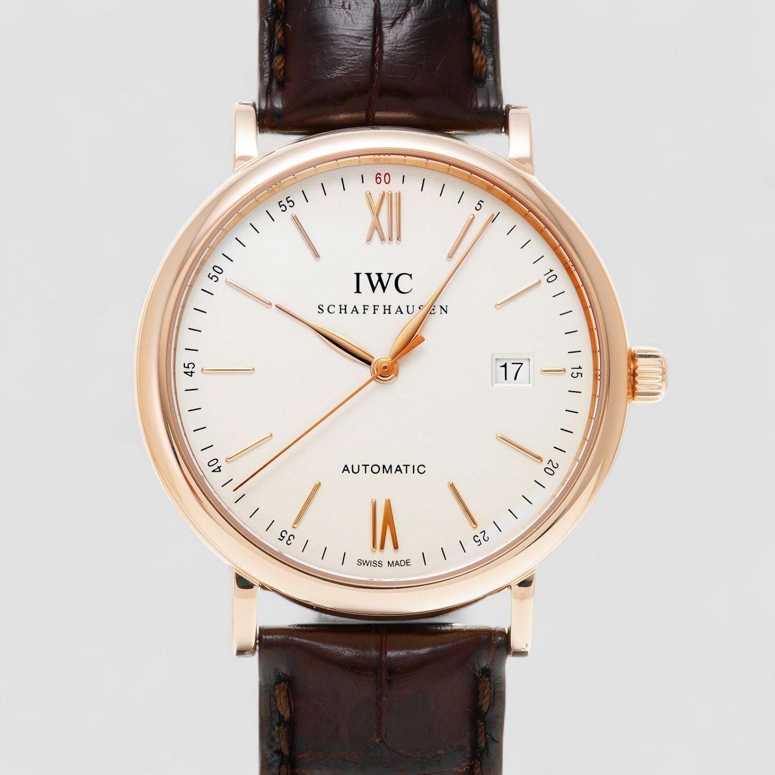 Portofino Automatic 18k RG Silver Dial