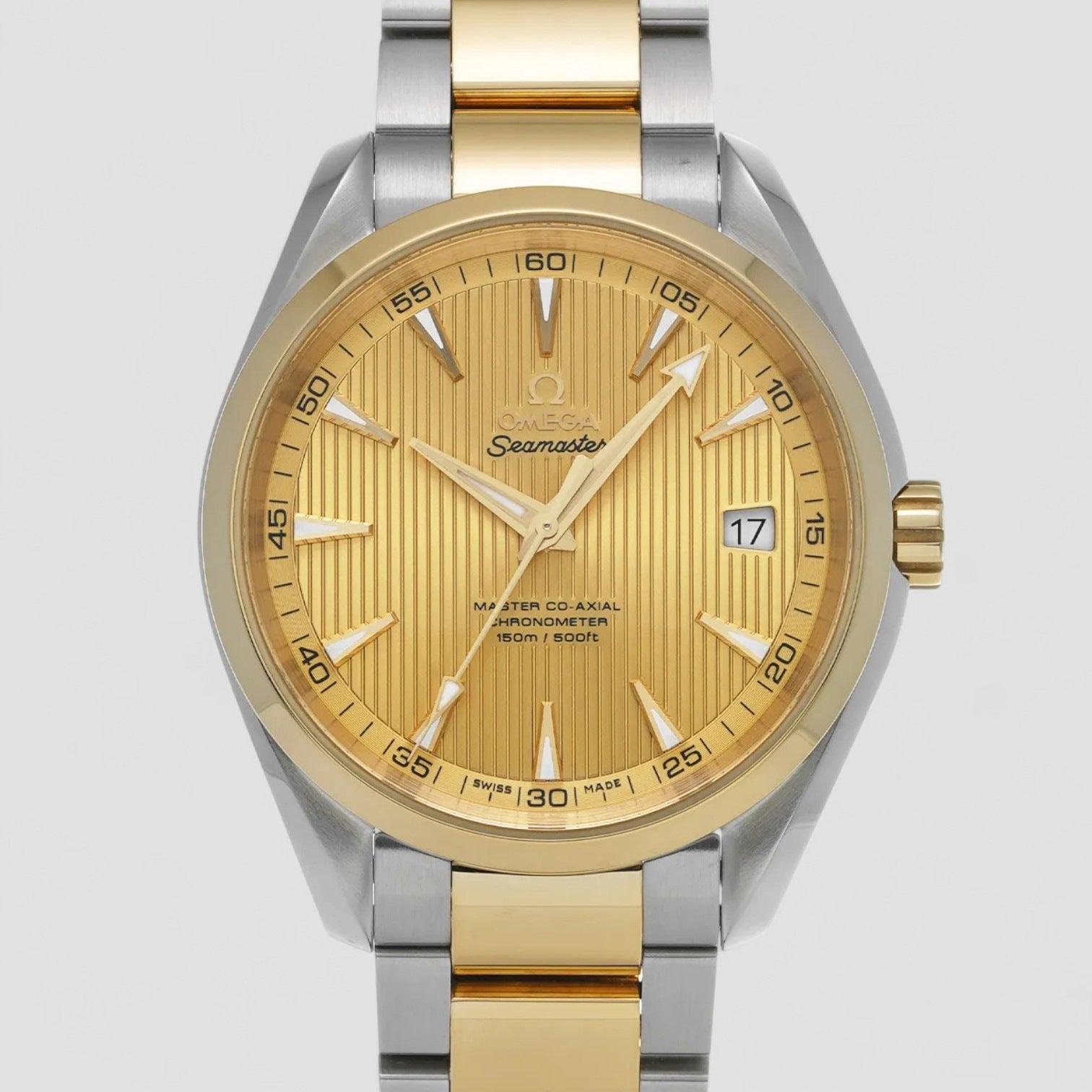 Seamaster Aqua Terra Steel Yellow Gold Watch