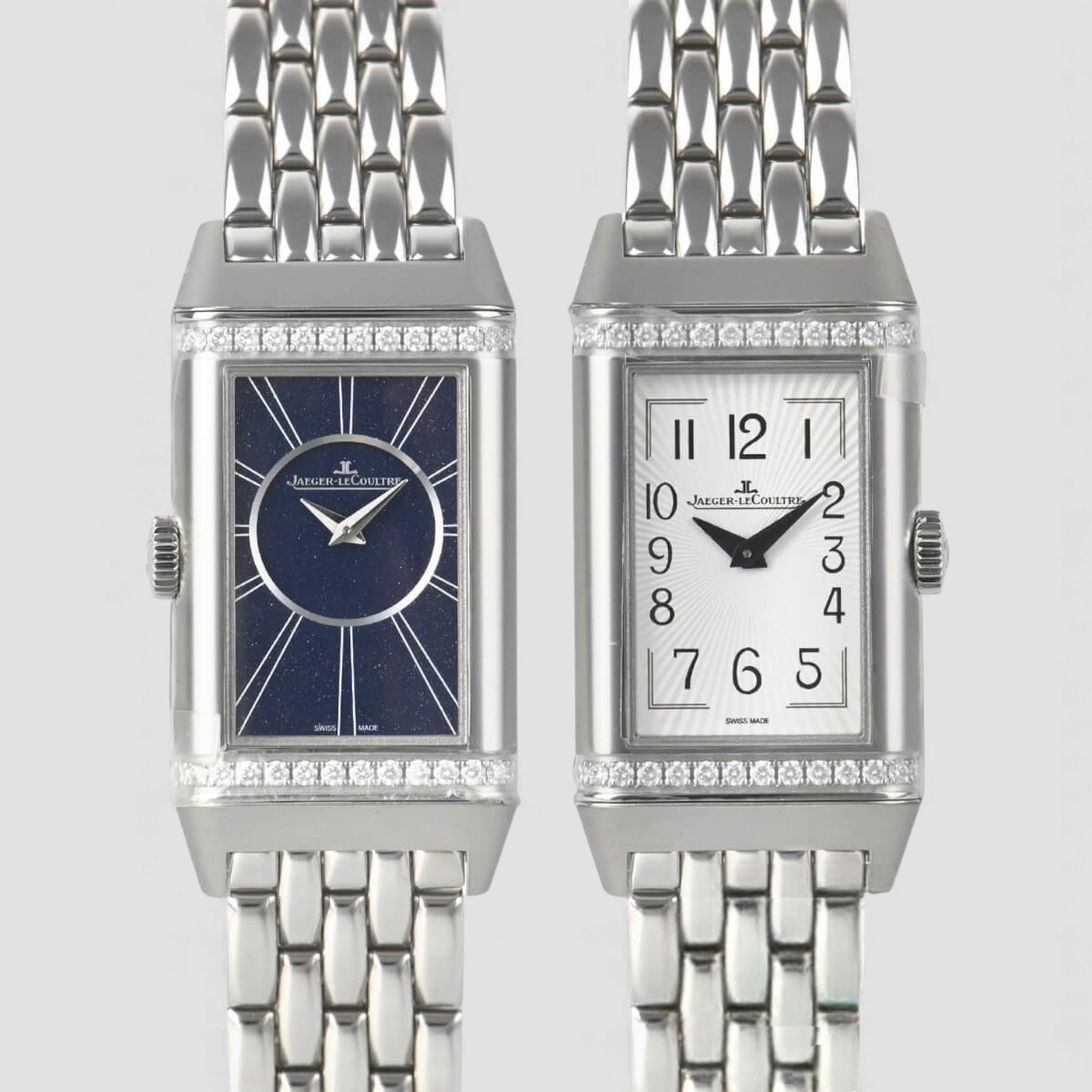 Reverso Hand Wind Diamond Ladies Watch