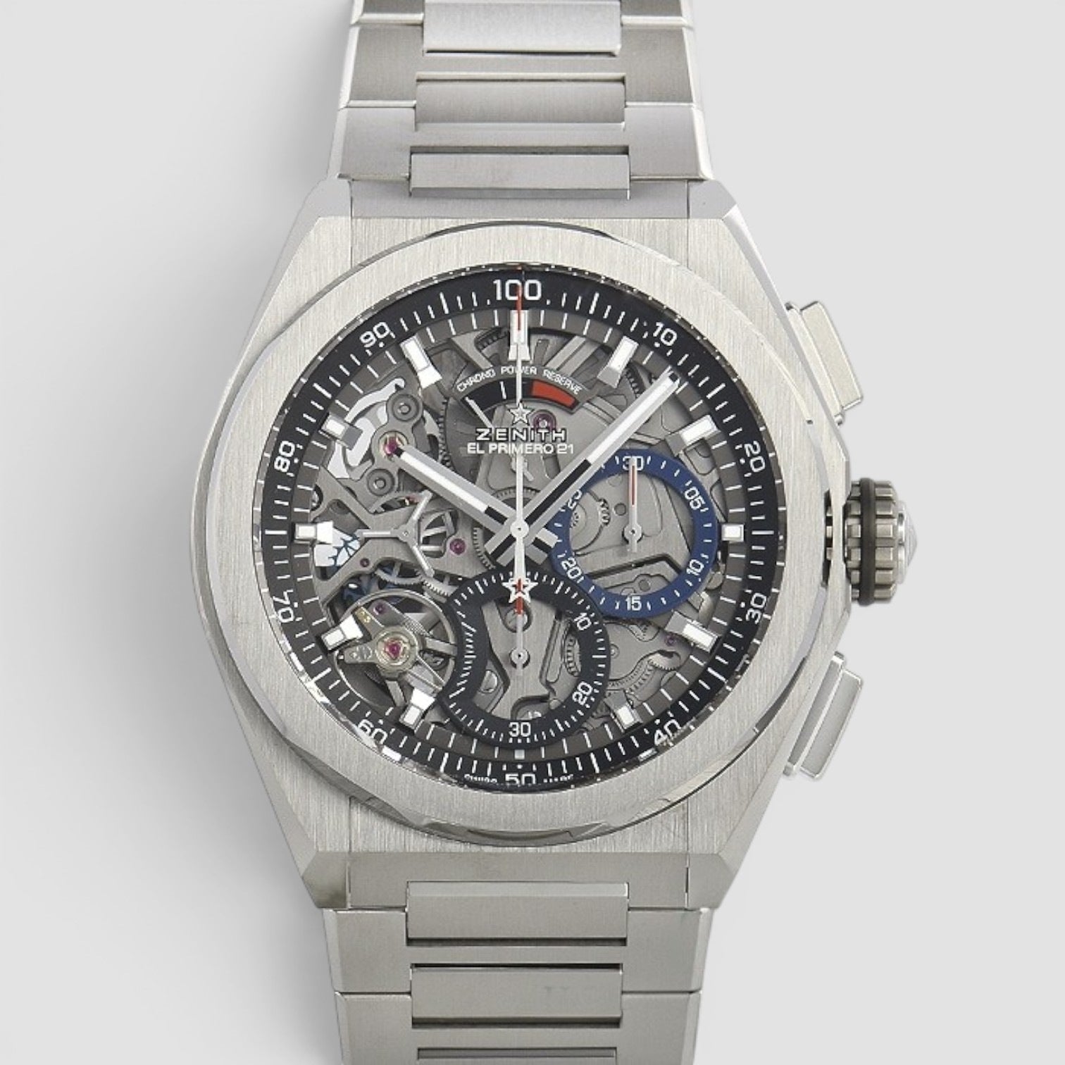 Defy El Primero 21 Chronograph 44mm Titanium Skeleton Dial