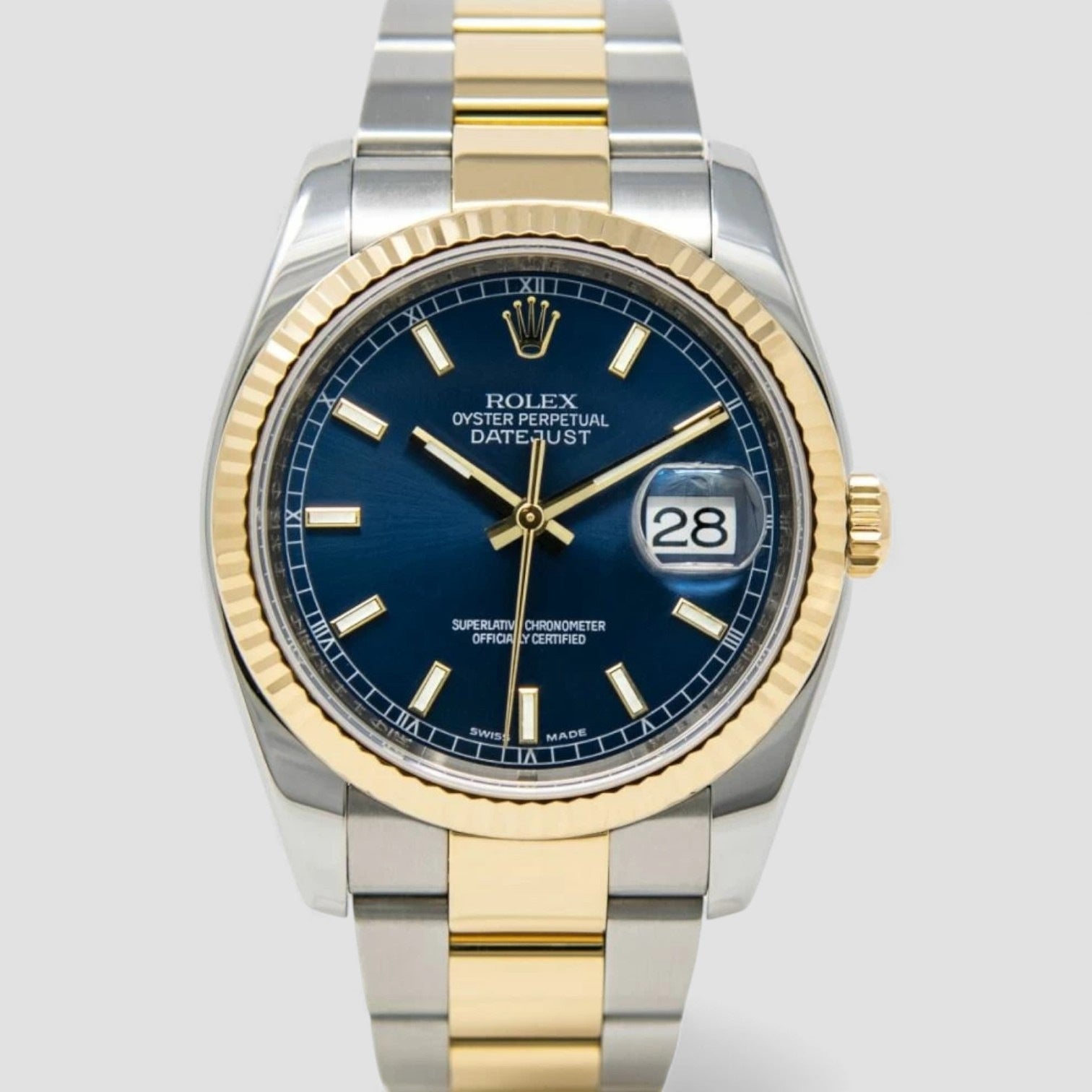 Datejust Steel & Gold Blue Dial