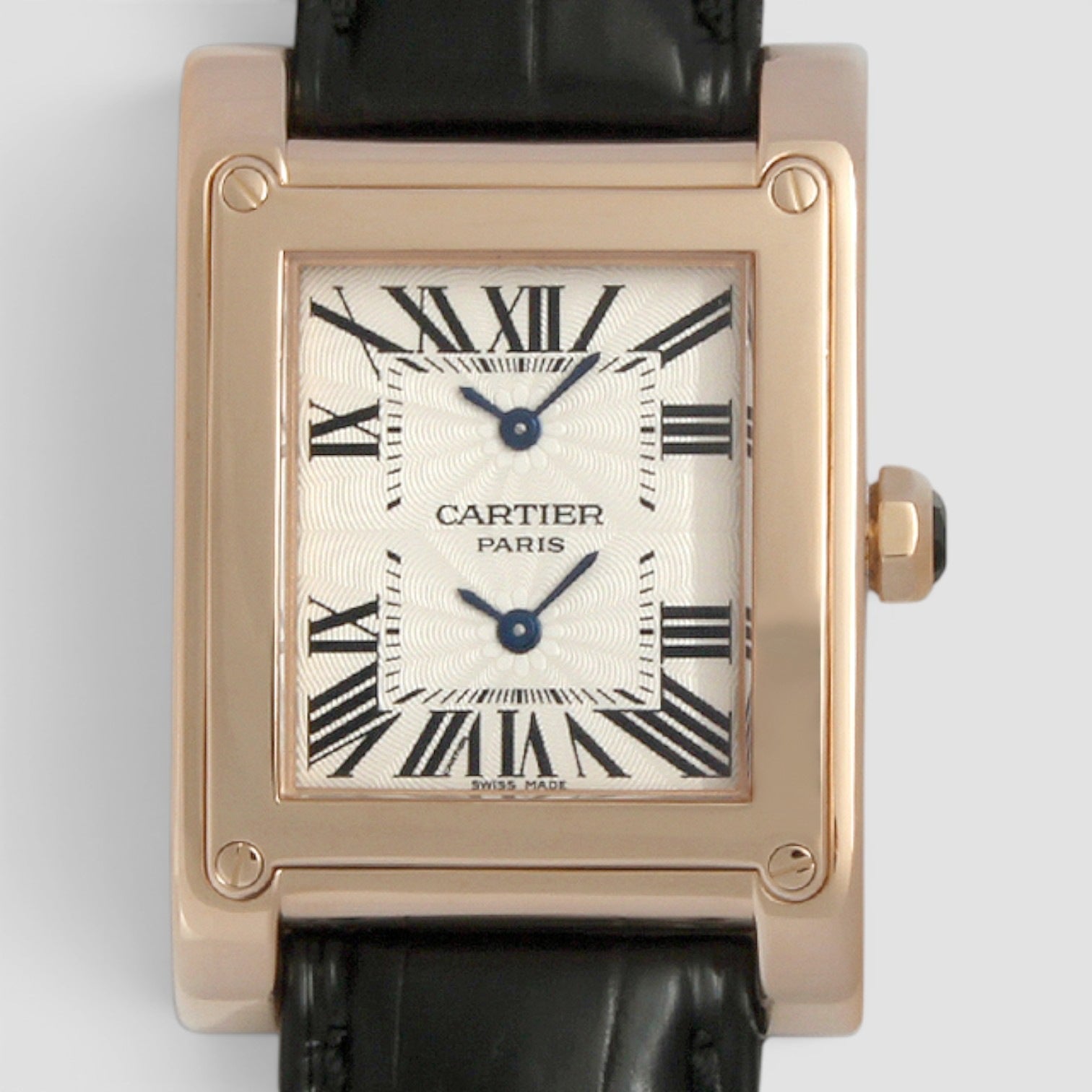Tank à Vis Dual Time – Rose Gold