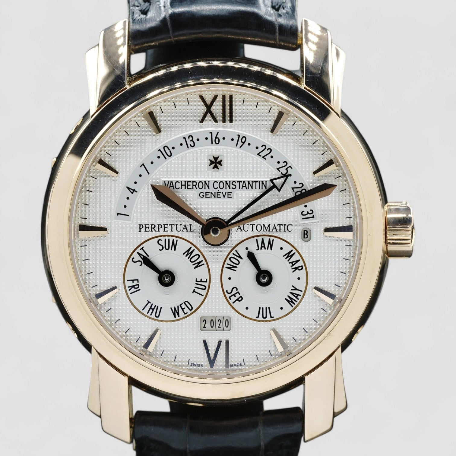 31 Day Retrograde Perpetual Calendar Mens Watch
