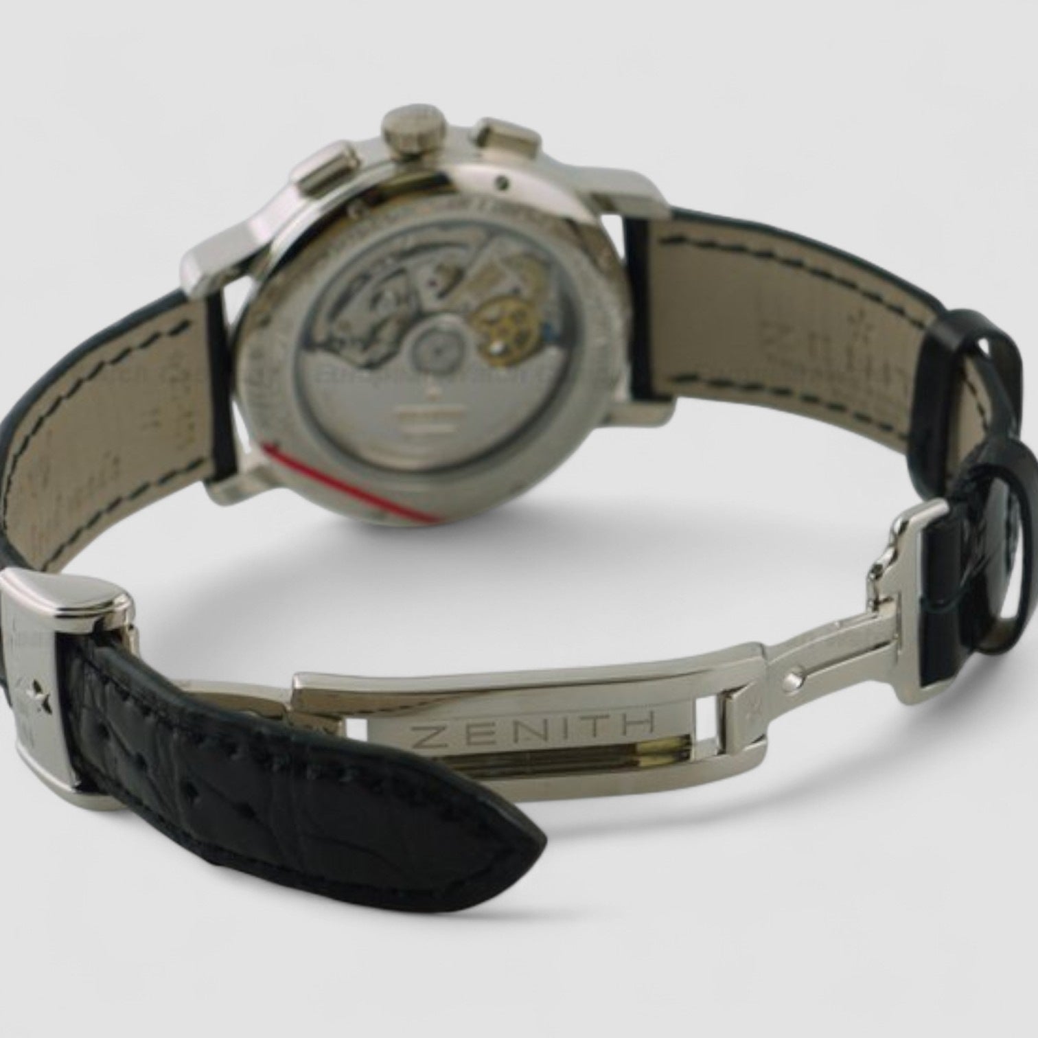 Chronomaster T Open Date Retrograde Platinum Silver Dial