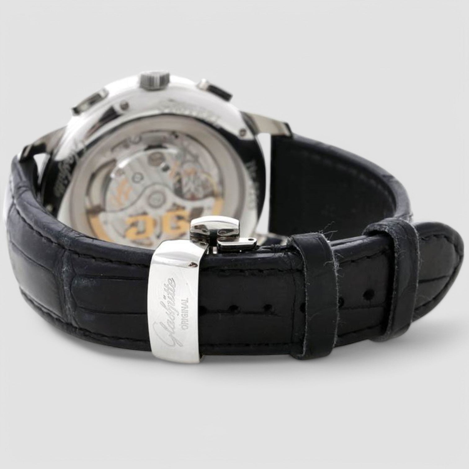 Glashutte Senator Chronograph XL Auto Black Dial Men's Watch