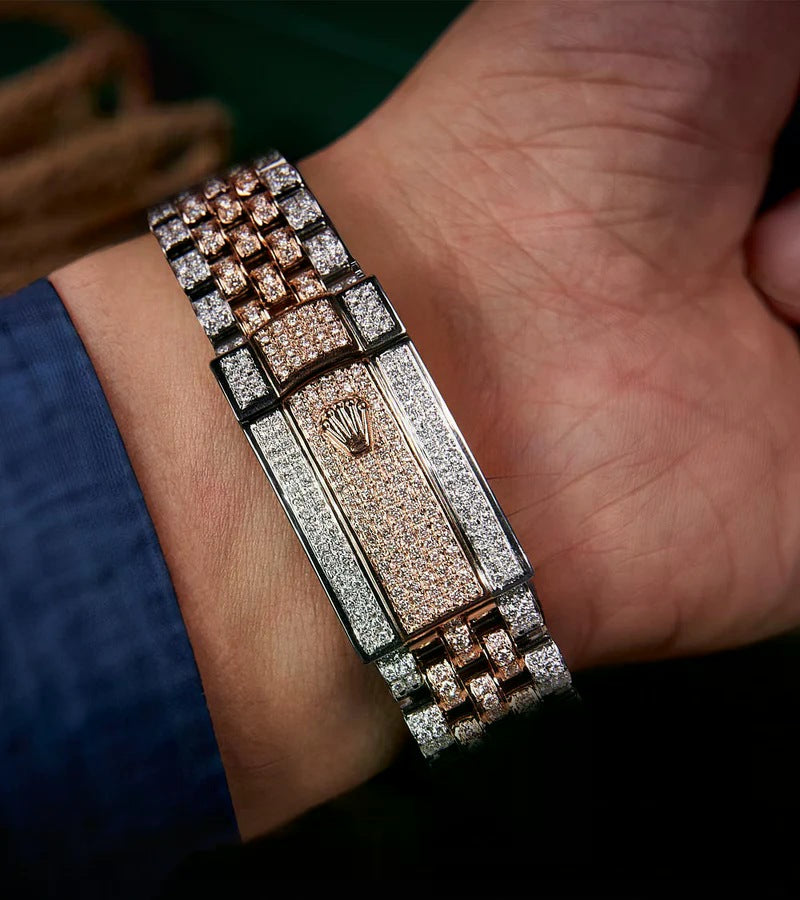 Datejust 41 – Jubilee – “Wimbledon” Dial – Custom Diamond-Set - Iced Out