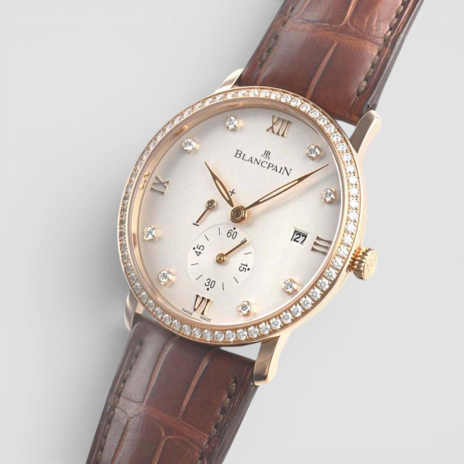Villeret Ultra-Slim 40mm Rose Gold White Dial
