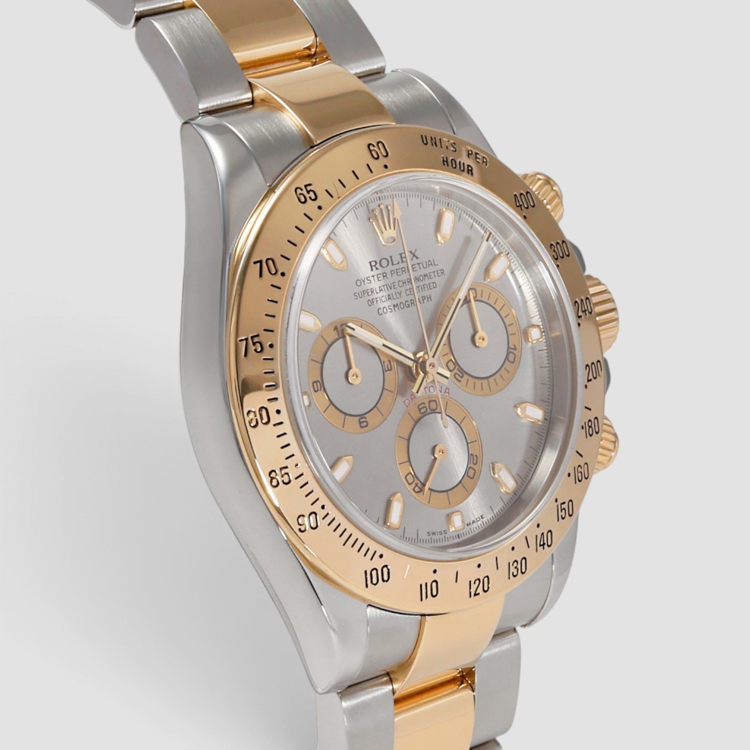 Cosmograph Daytona 40mm Oystersteel & 18K Yellow Gold Grey Dial