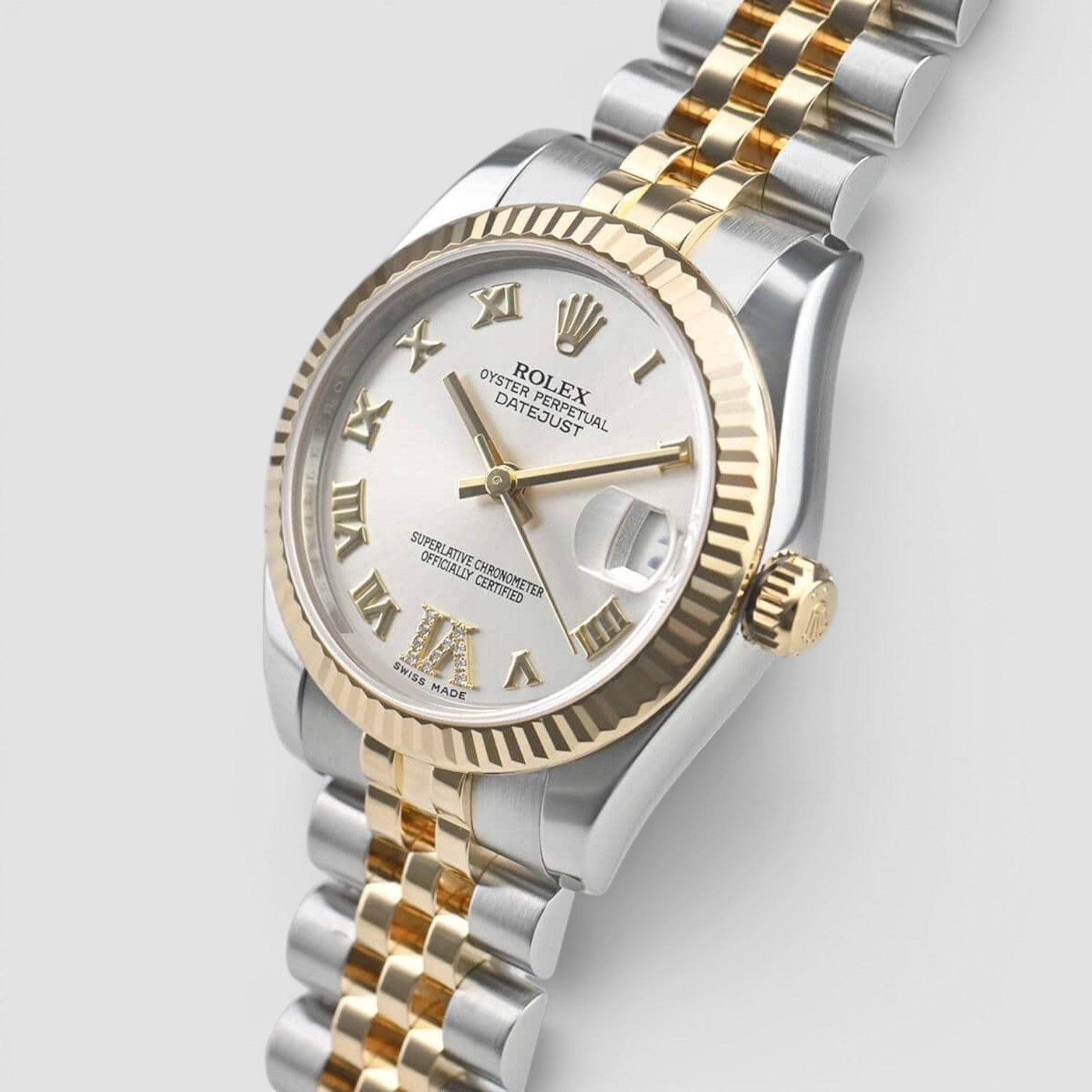 Lady-Datejust 31mm Steel & Yellow Gold White Dial
