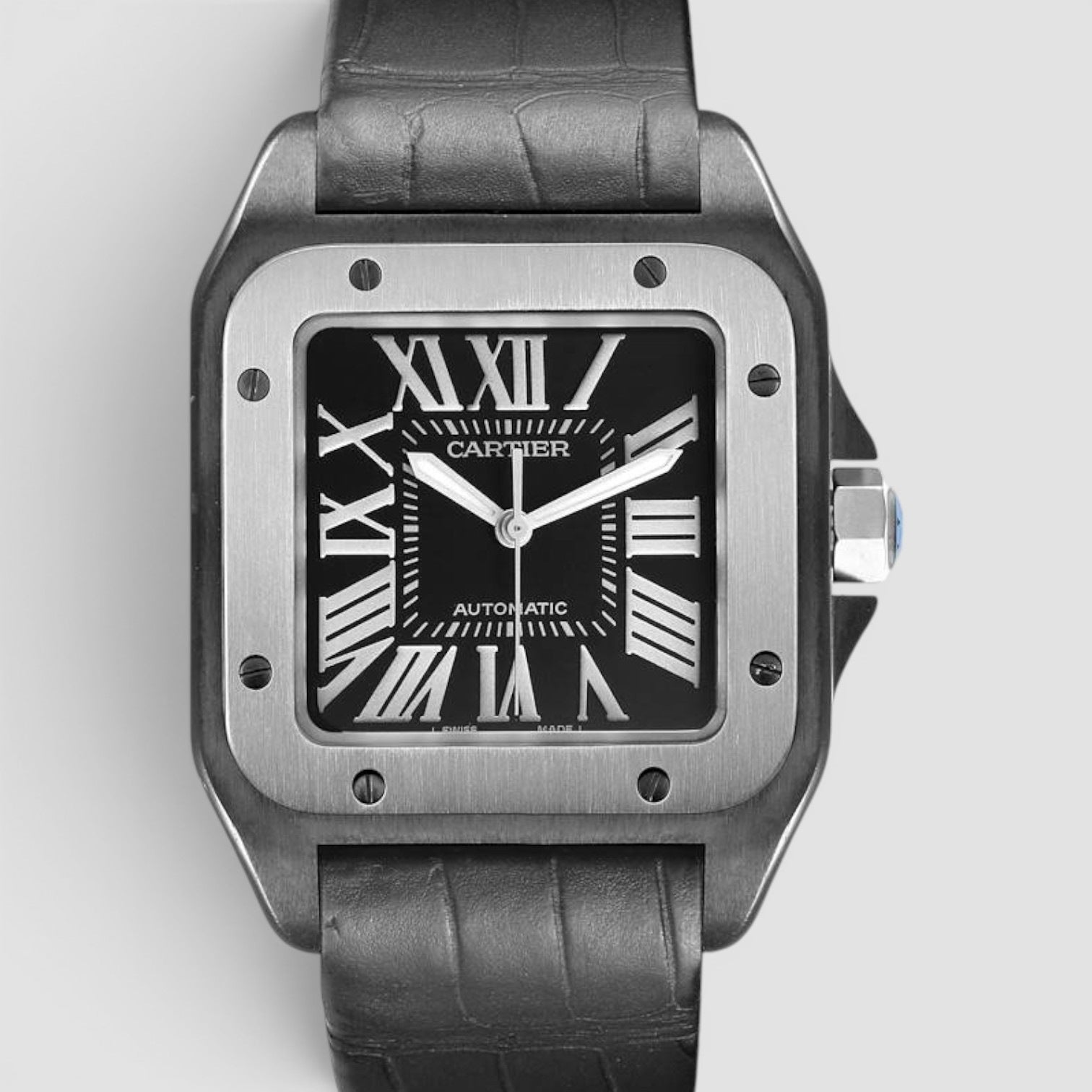 Santos 100 Automatic 38mm Black PVD
