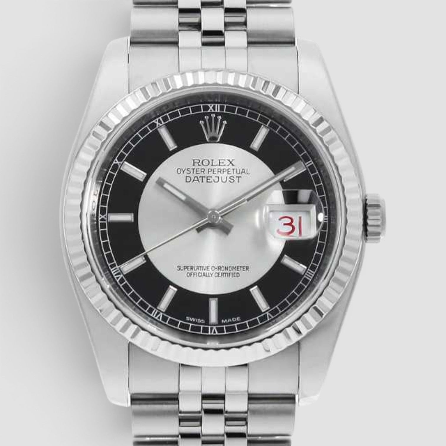 Datejust 36 Black Tuxedo Dial Jubilee