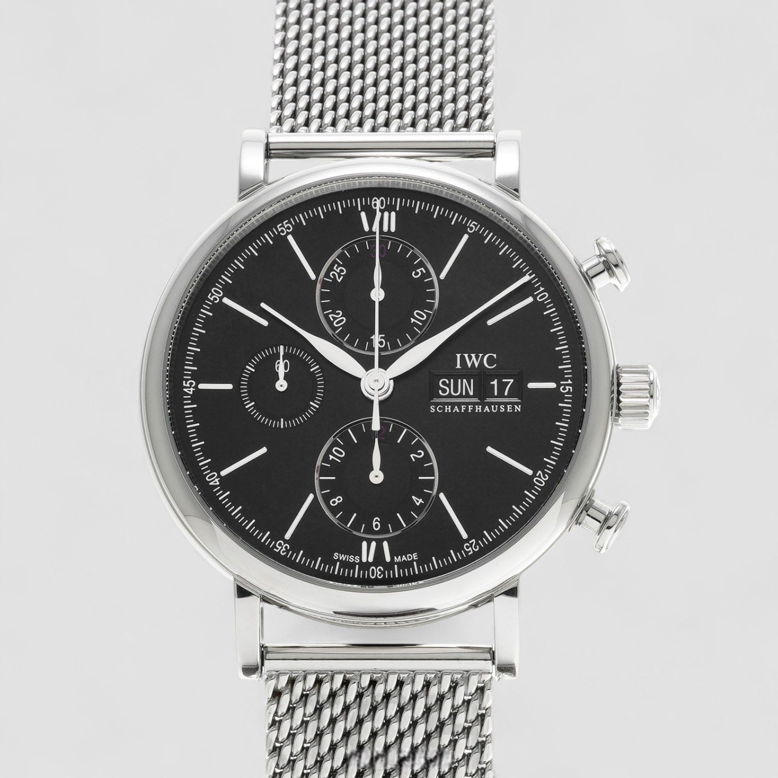 Portofino Chronograph Automatic Black Dial Men's Watch