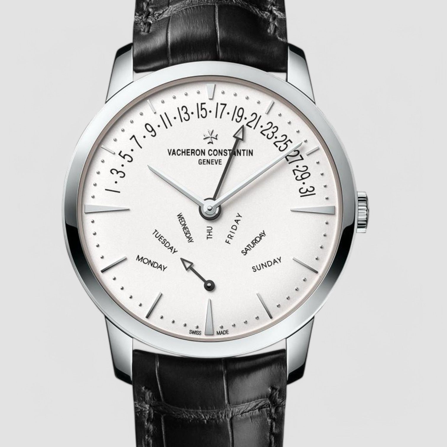 Patrimony Retrograde Day-Date 42.5mm White Gold