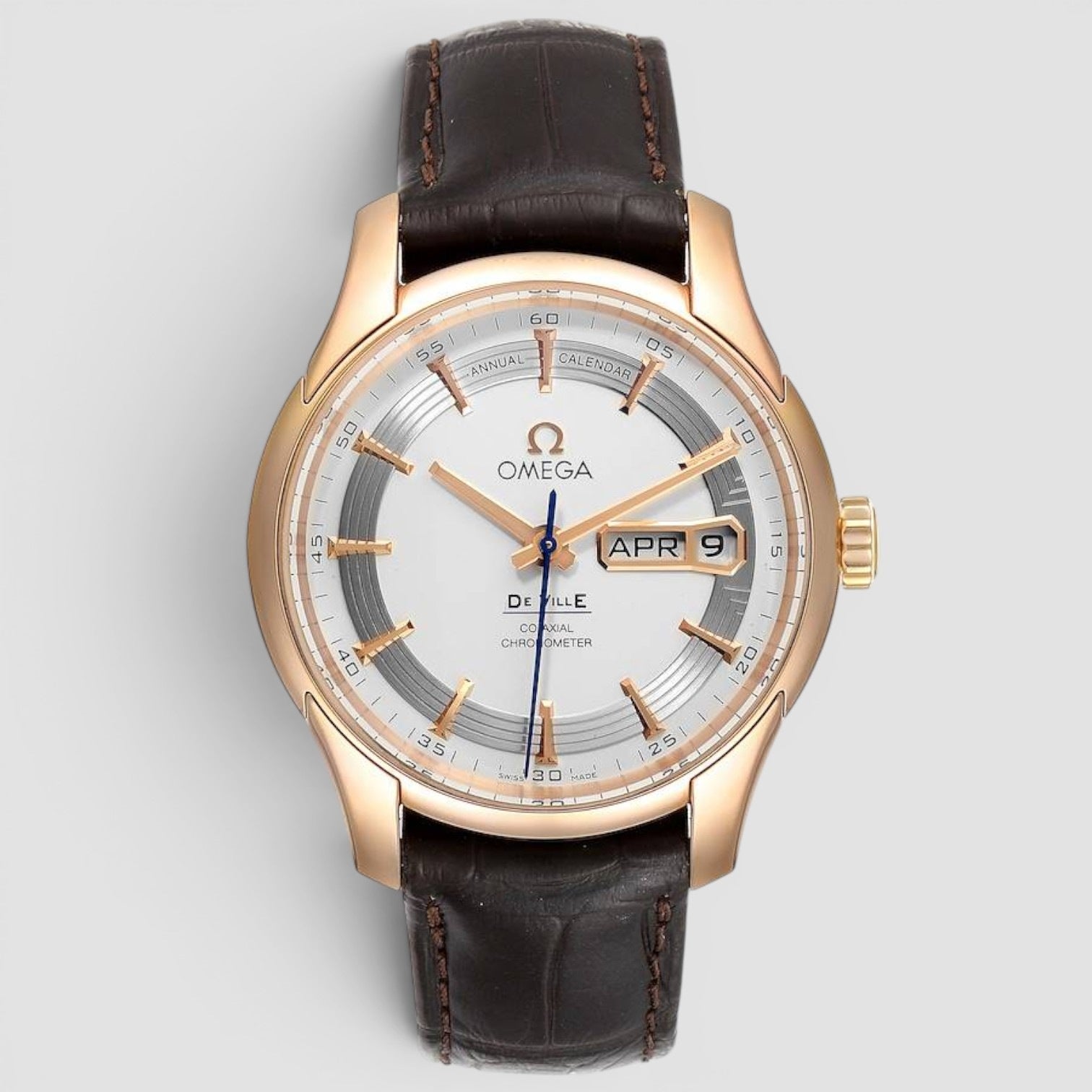 De Ville Hour Vision 41mm 18K Rose Gold Silver Dial