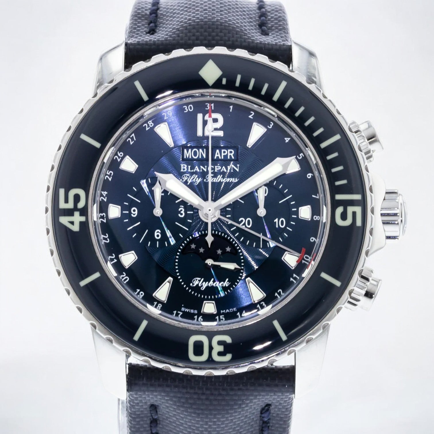Fifty Fathoms Complete Calendar Flyback SS / Blue Dial
