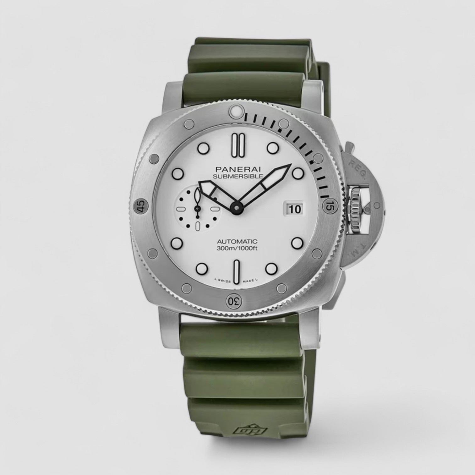 Submersible 44mm QuarantaQuattro Automatic White Dial Men's Watch