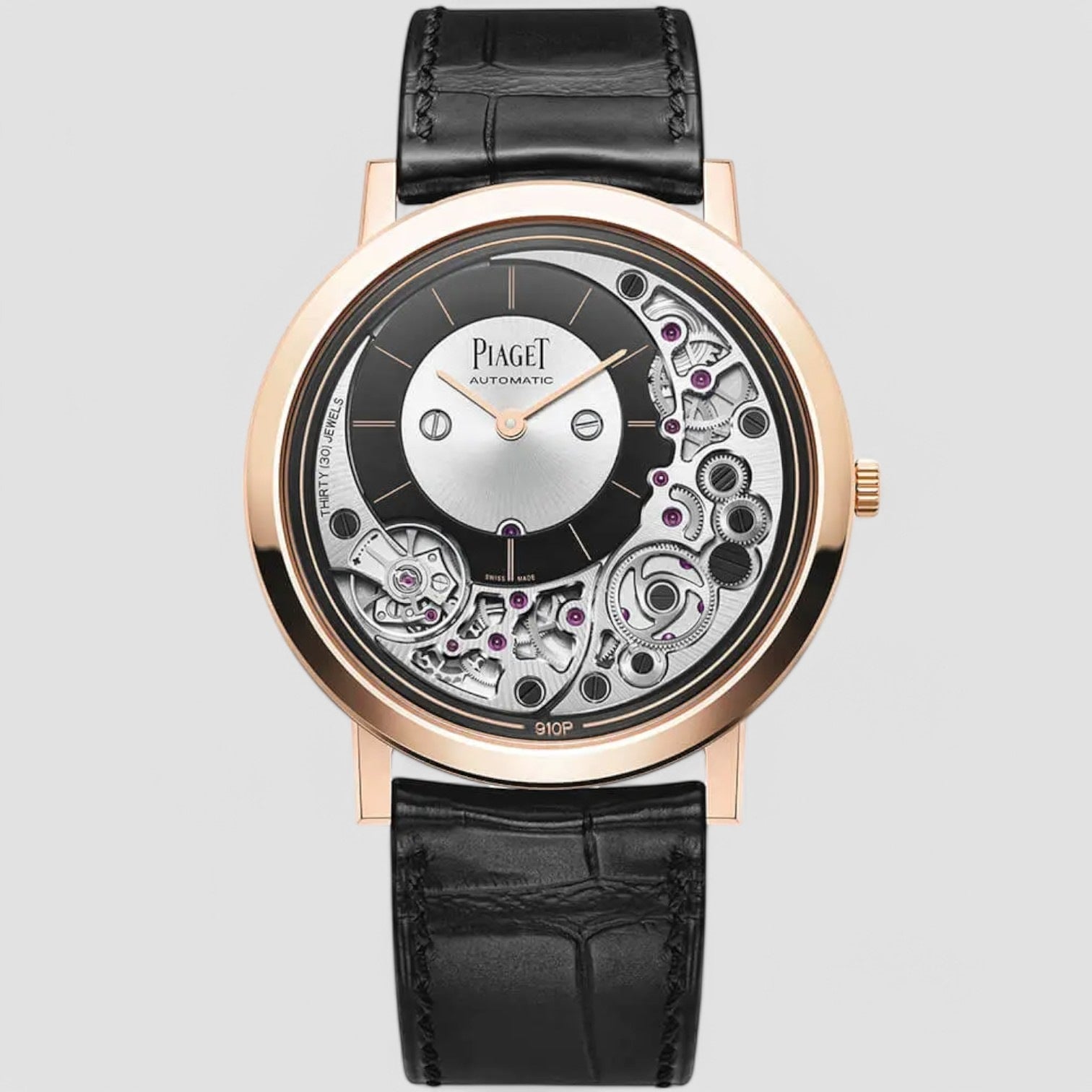 Altiplano Automatic Silver Dial 18kt Rose Gold Men's Watch