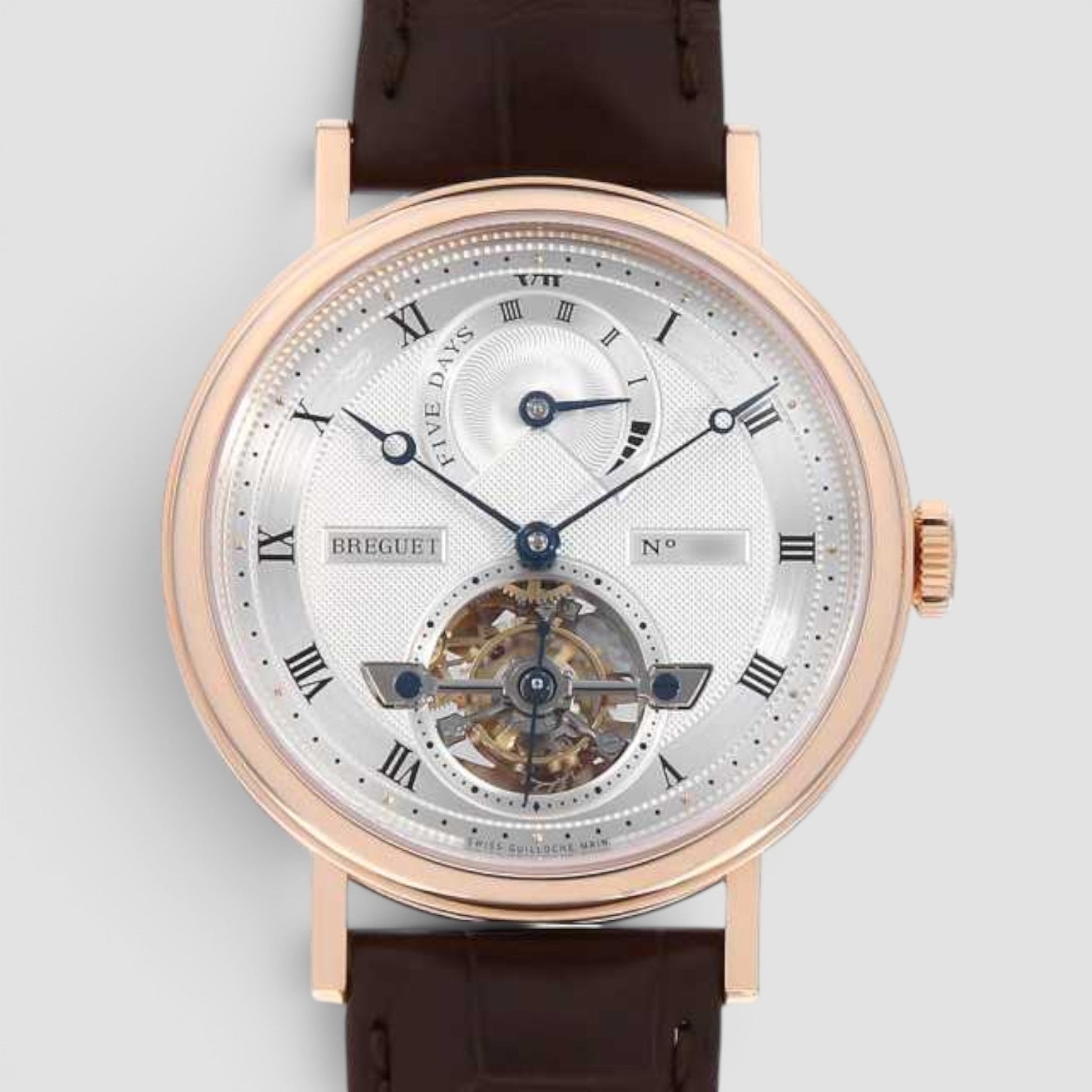Classique Tourbillon 39mm Rose Gold Silver Dial