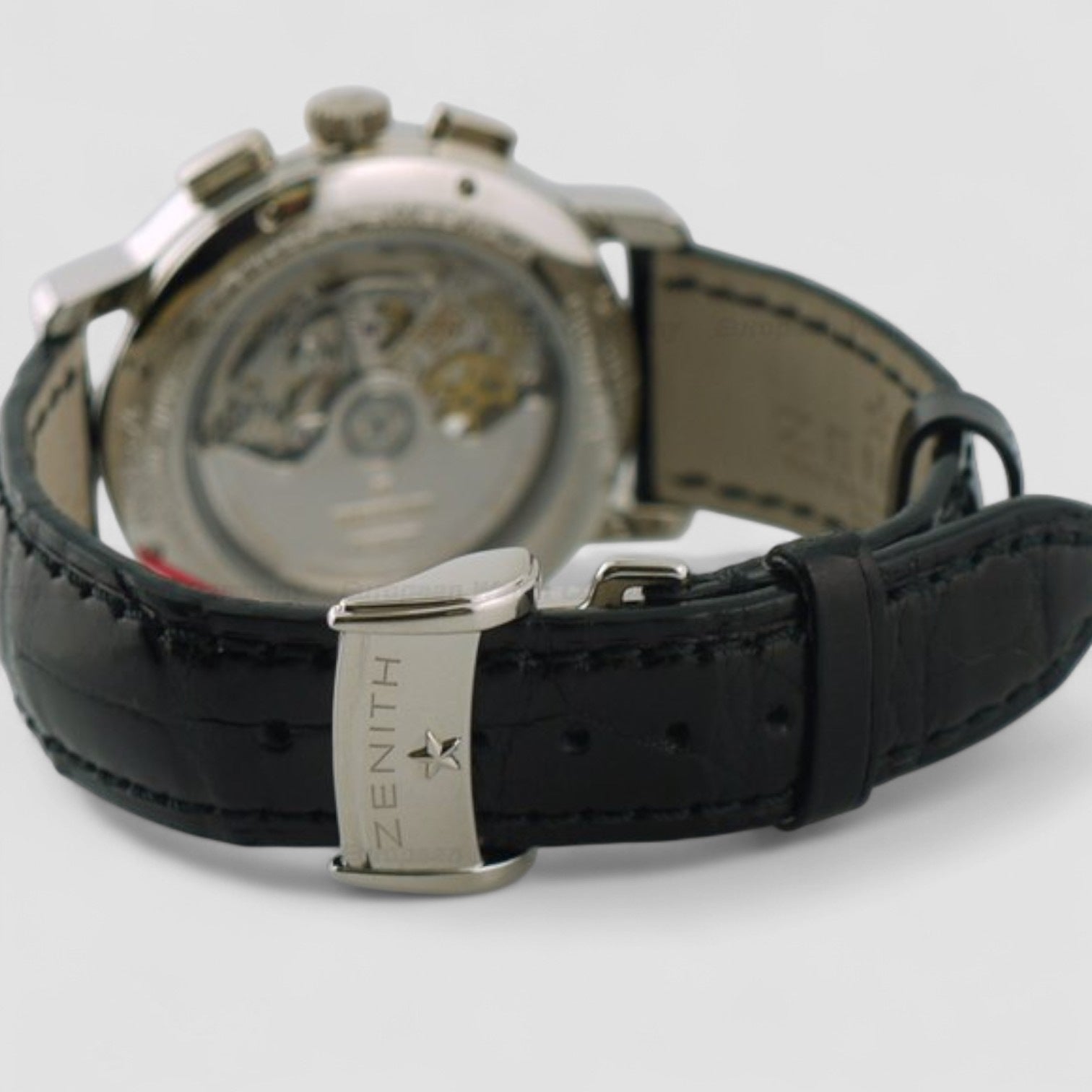 Chronomaster T Open Date Retrograde Platinum Silver Dial