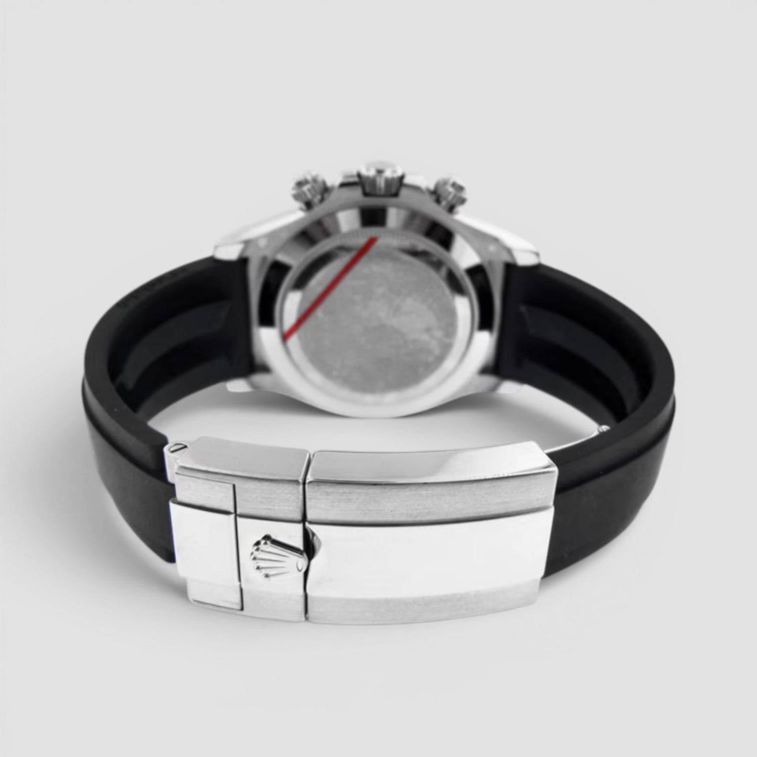 Daytona 40 White Gold Black Diamond Dial Oysterflex