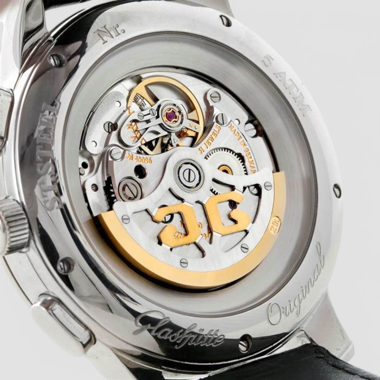 Glashutte Senator Chronograph XL Auto Black Dial Men's Watch