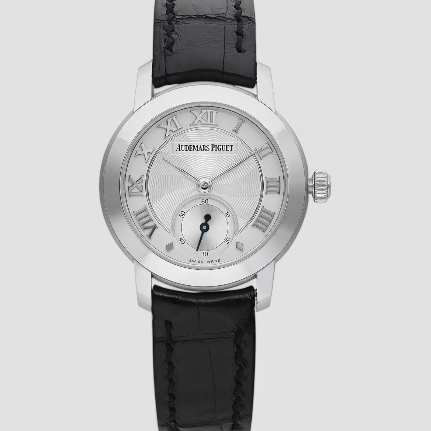 Jules 18K White Gold Silver Dial Watch