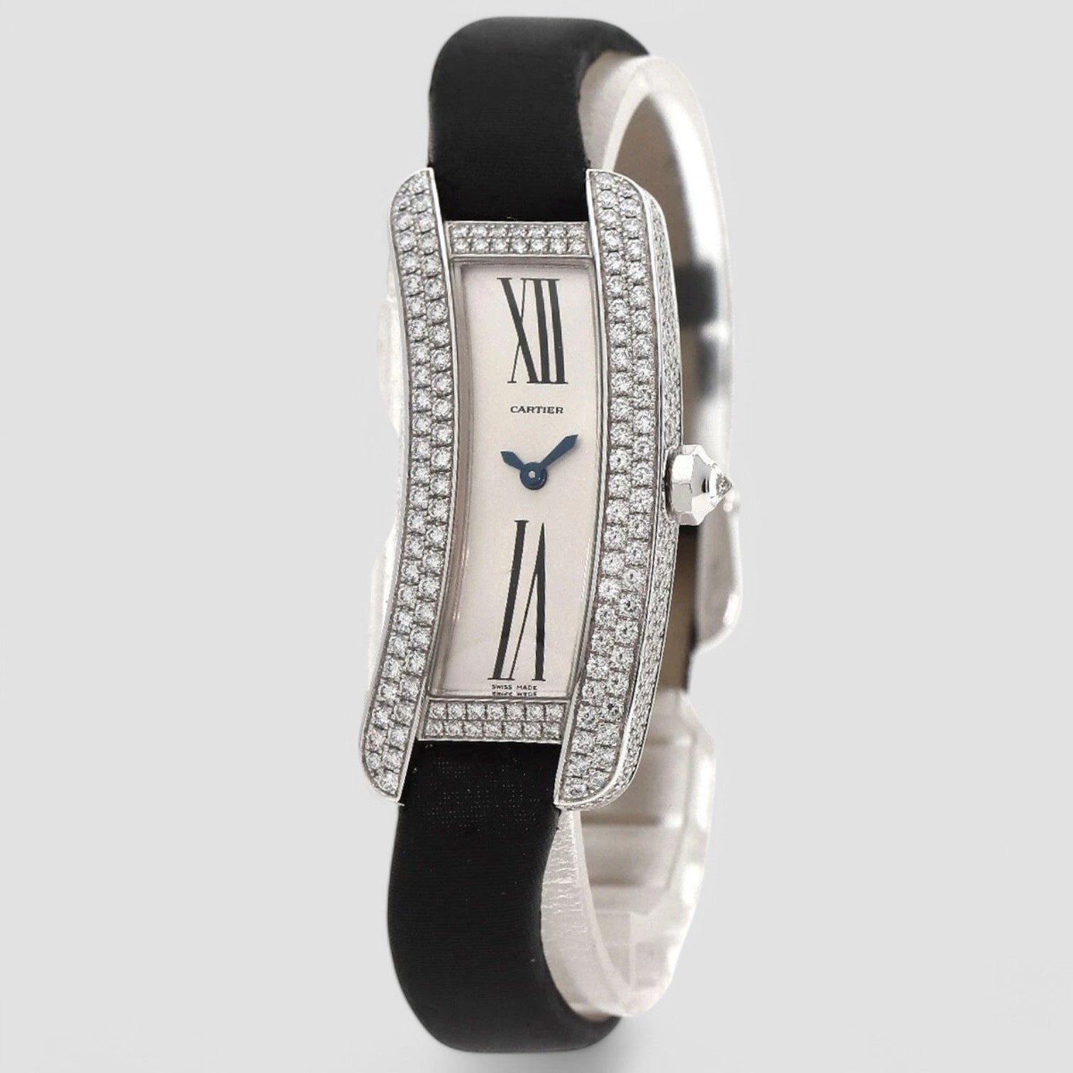 Tank S Watches K18 White Gold/Leather Ladies