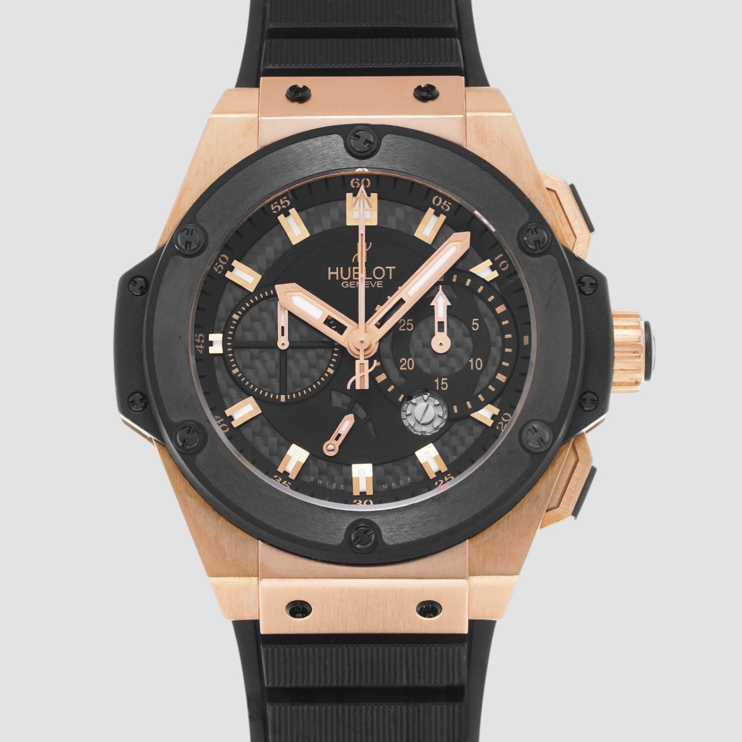 King Power Split Second Automatic Black Dial Men's Watch