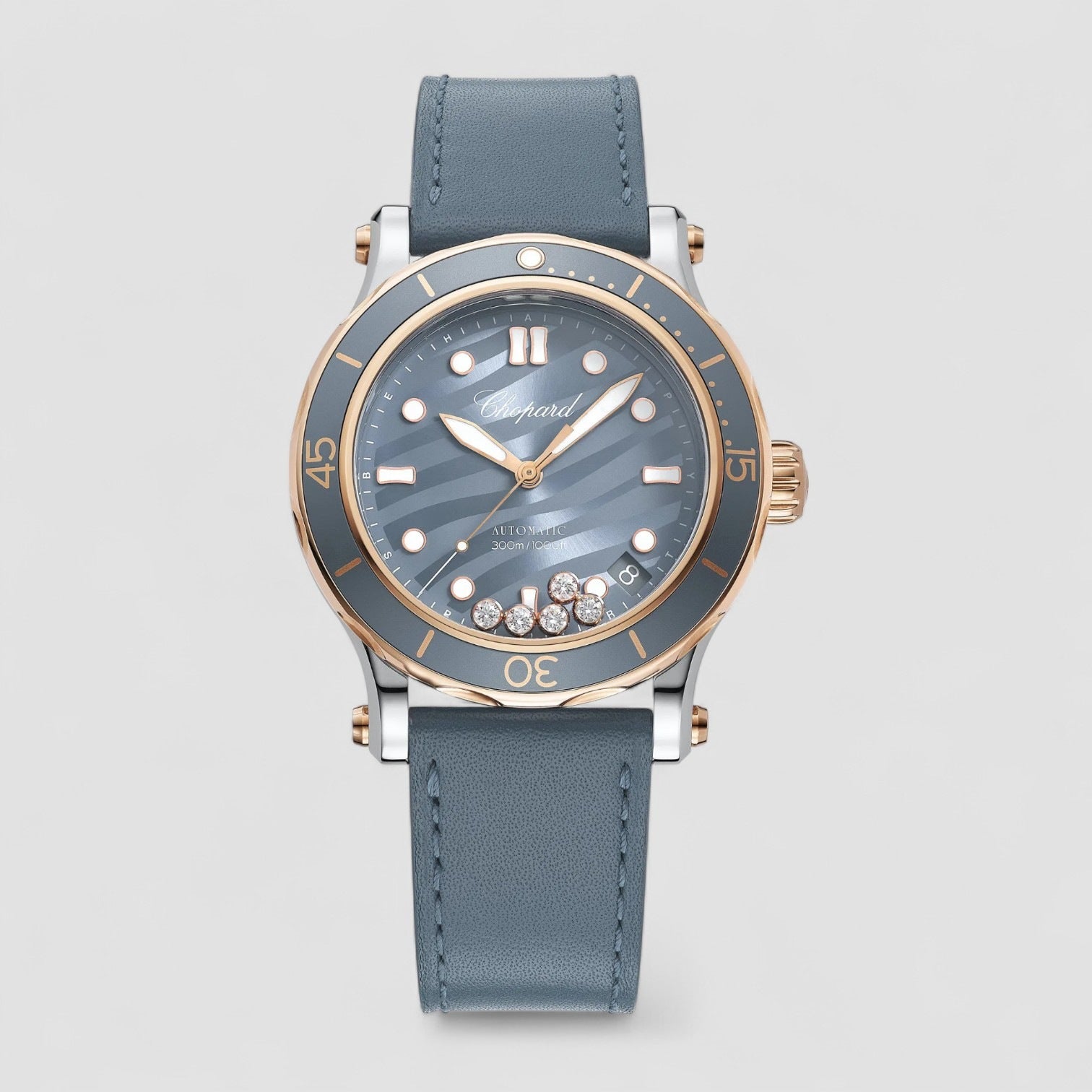 極美品ルブタン38.5 Chopard Happy Ocean Ladies Watch 40mm 278587-6001
