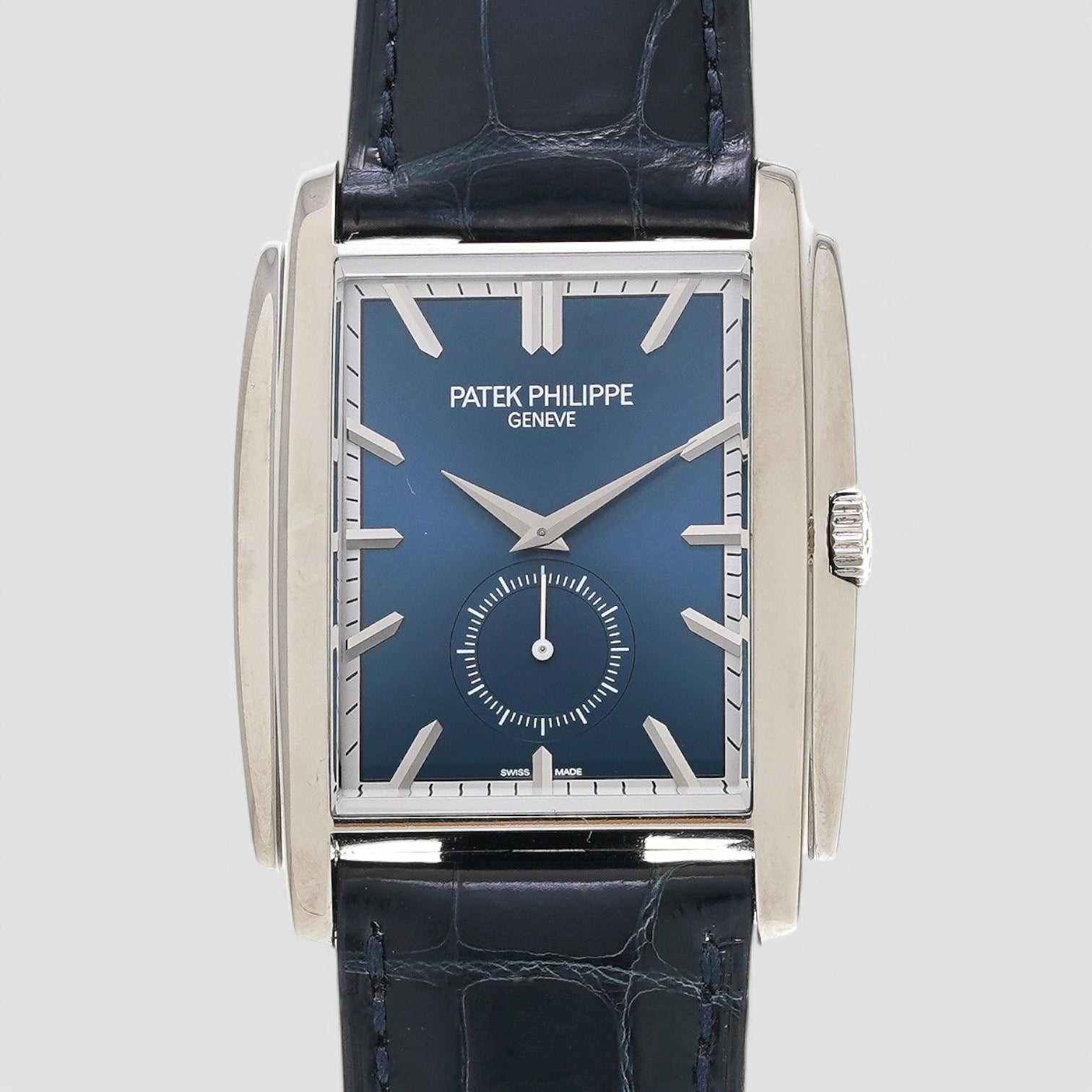 Gondolo 18K White Gold Blue Dial Manual Wind