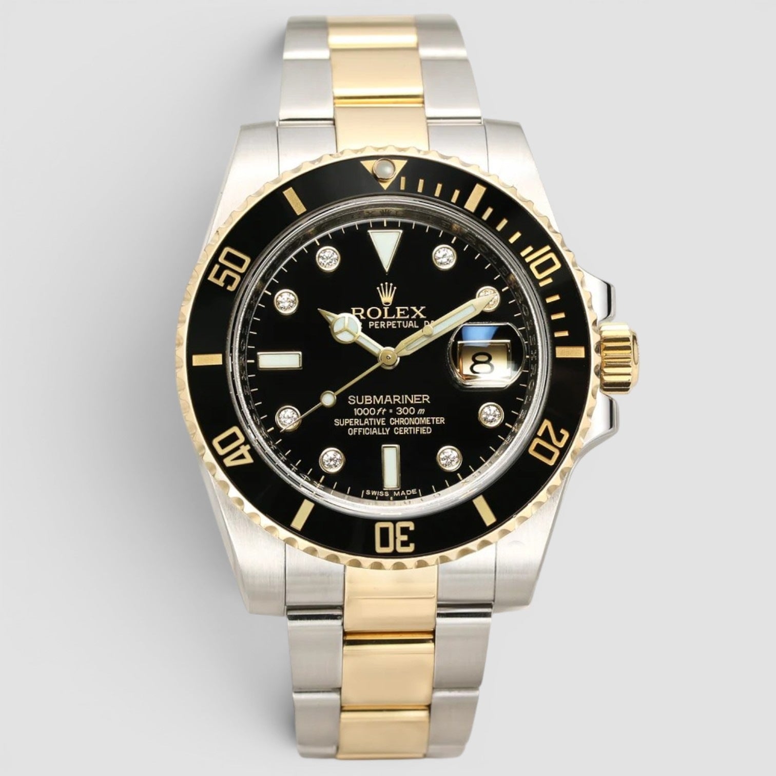 Rolex Submariner Date Rare Discontinued Factory Diamond Dial
