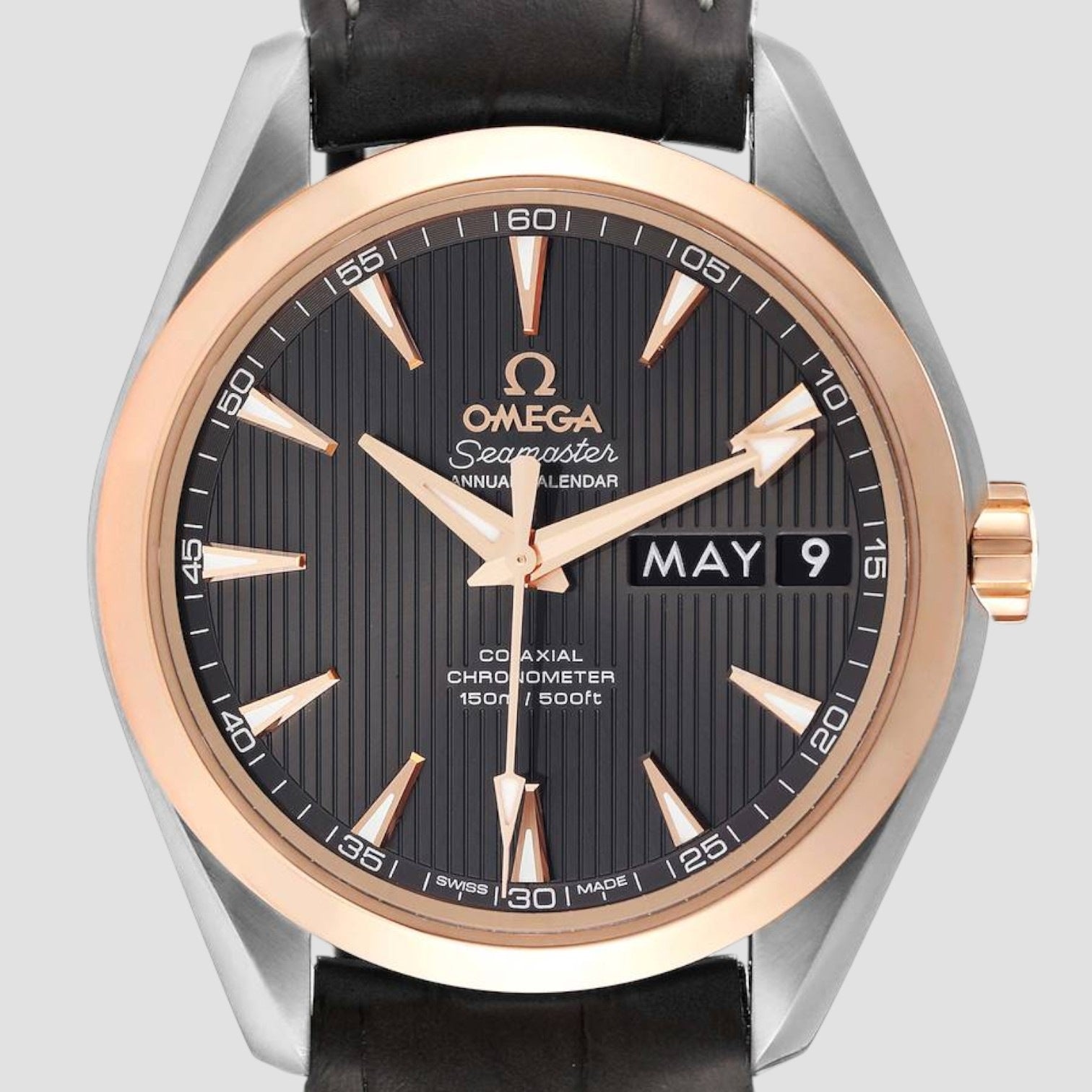 Aqua Terra Annual Calendar Rose Gold Watch