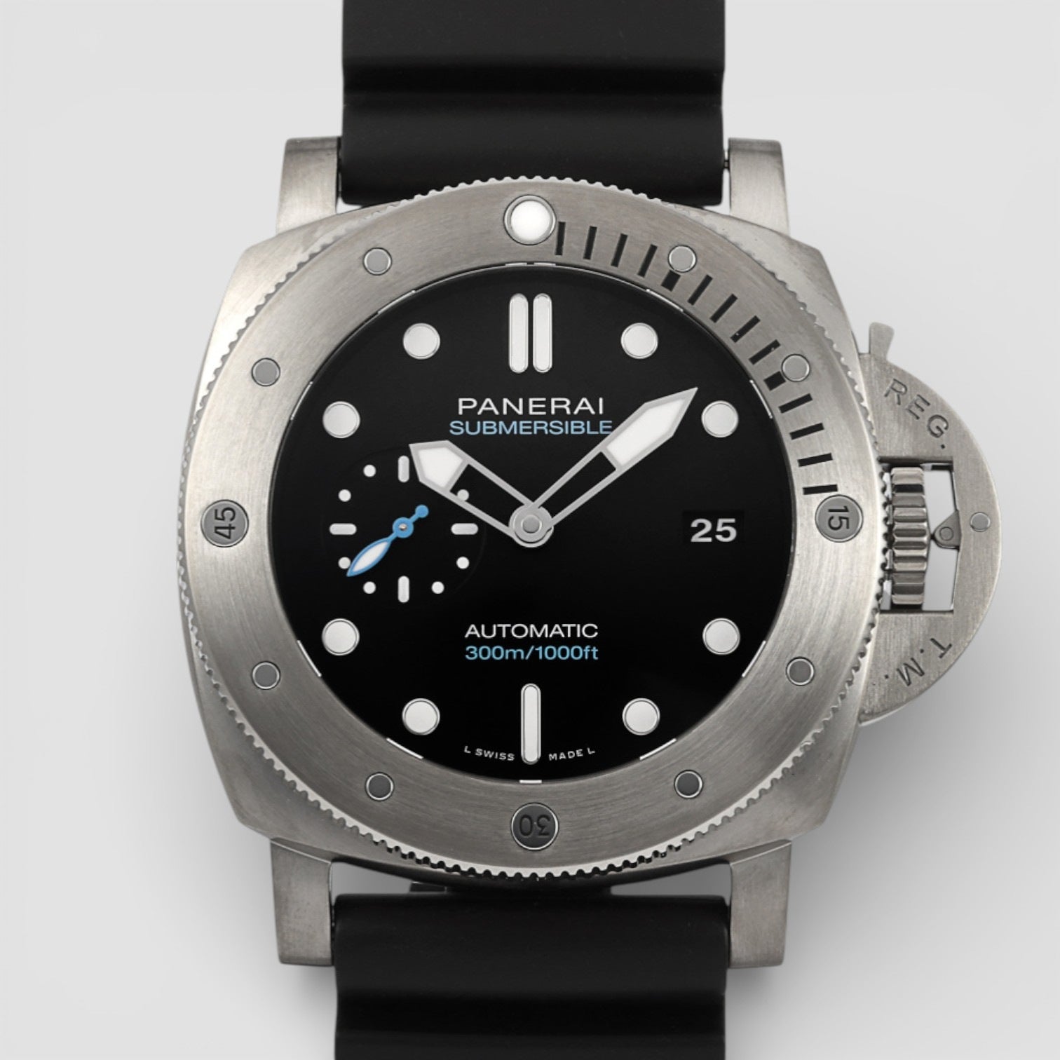 Submersible 47mm Automatic Black Dial Men's Watch