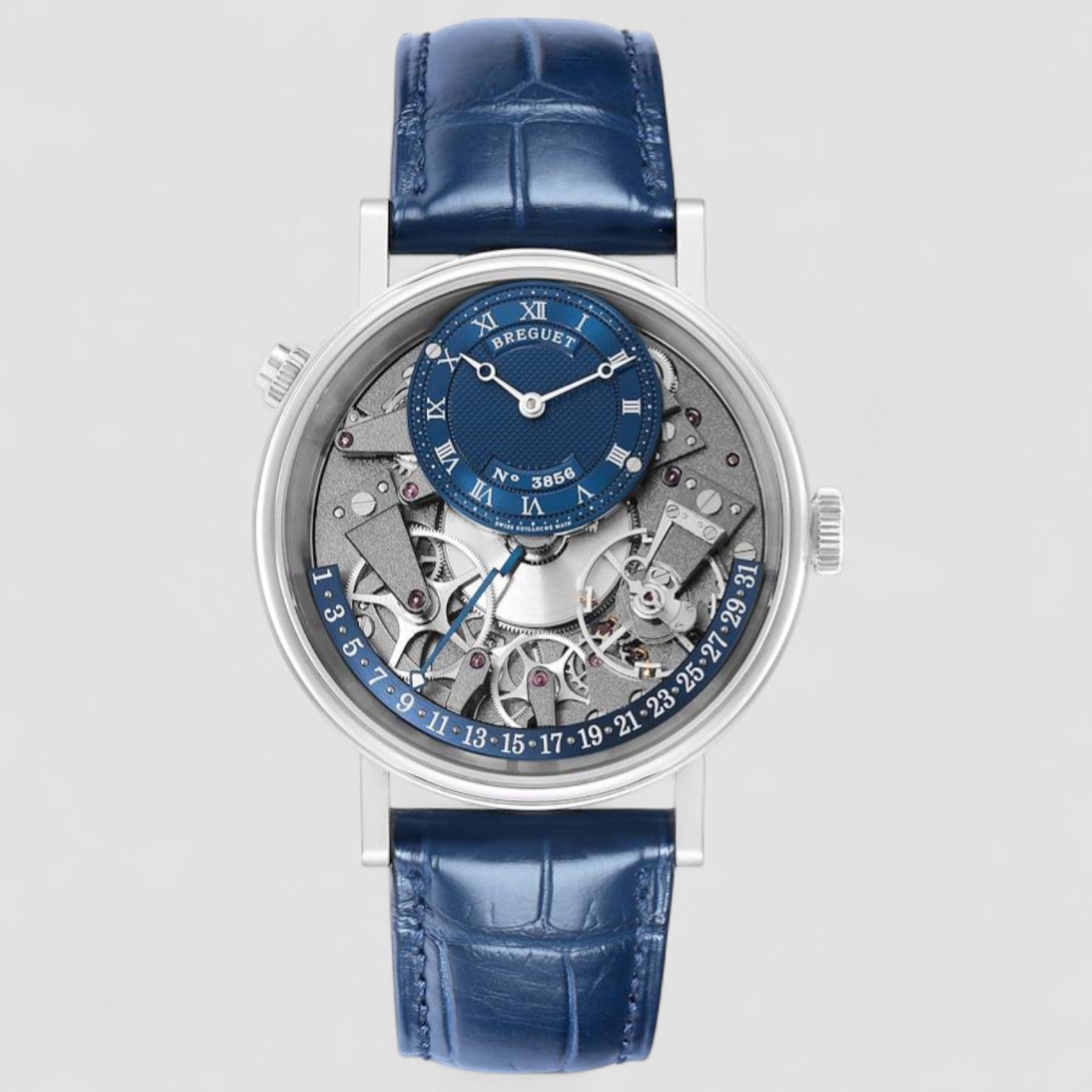 Tradition Quantieme Retrograde White Gold Mens Watch