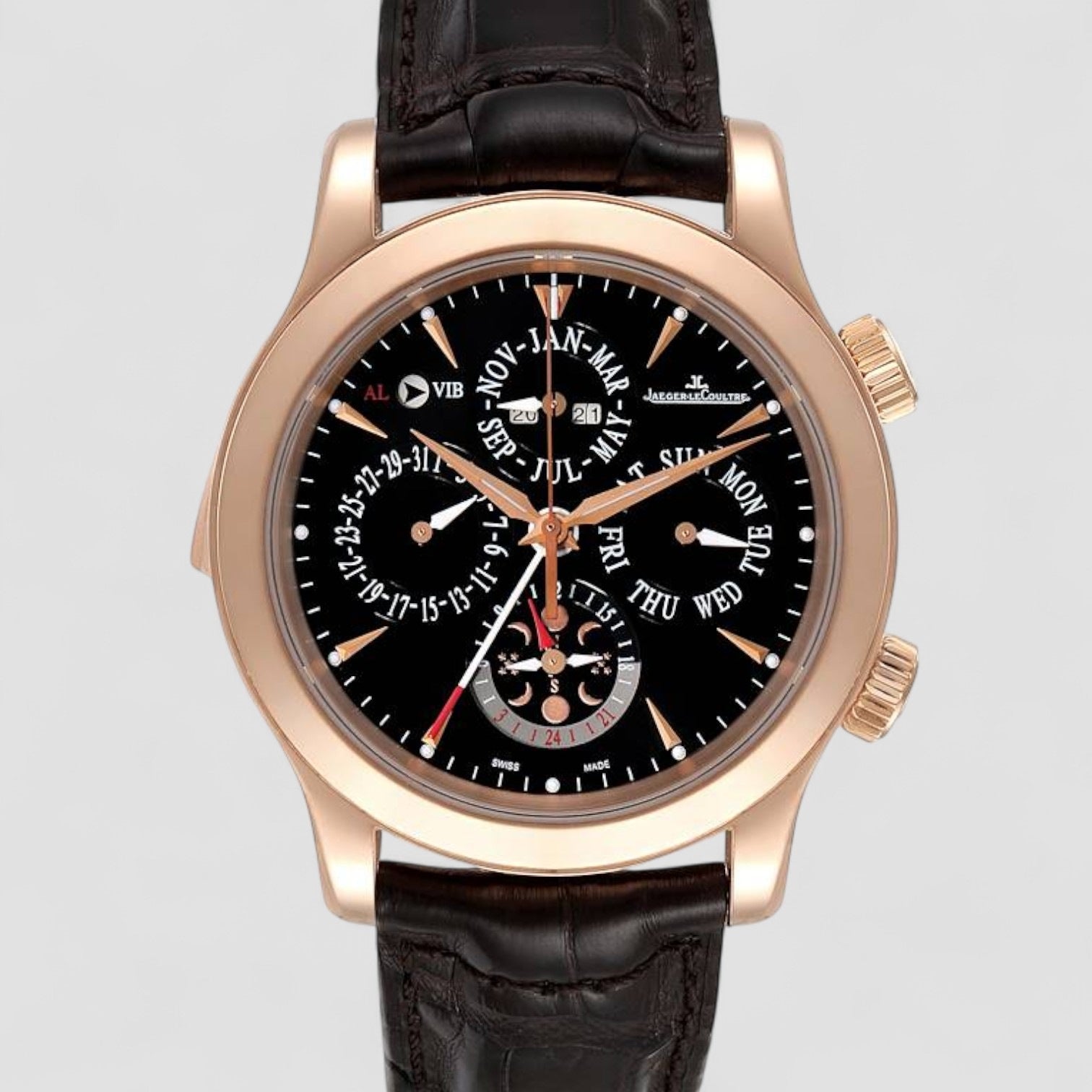 Master Grand Reveil Perpetual 18K Rose Gold Black Dial