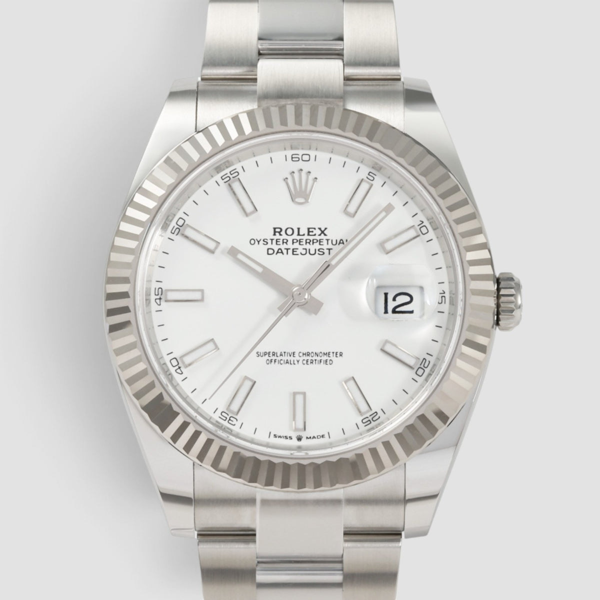 Datejust 41 White Index Dial