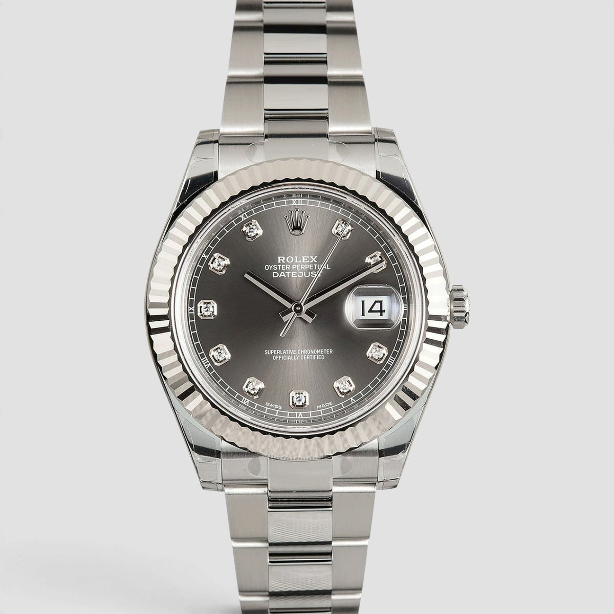 Datejust II 41 Grey Diamond Dial